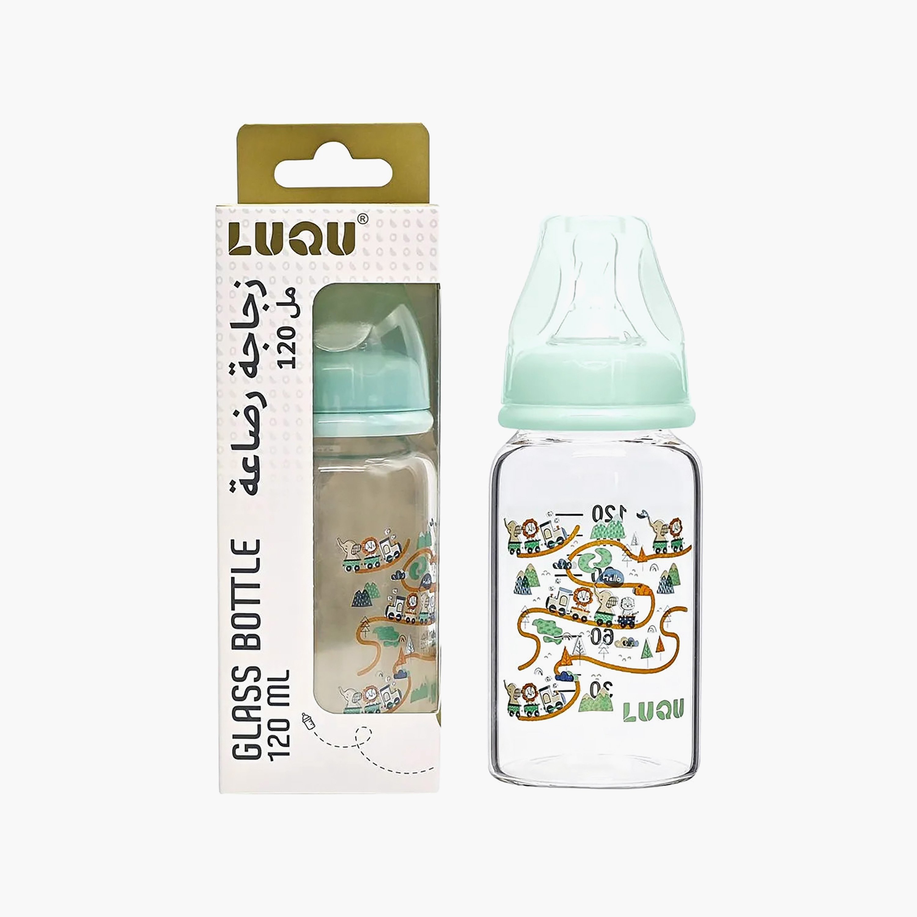 رضّاعة زجاج من لوكو - 240 مل (6 شهور فأكثر)-baby-feeding-feedingbottles-bottlesandteats-image-7