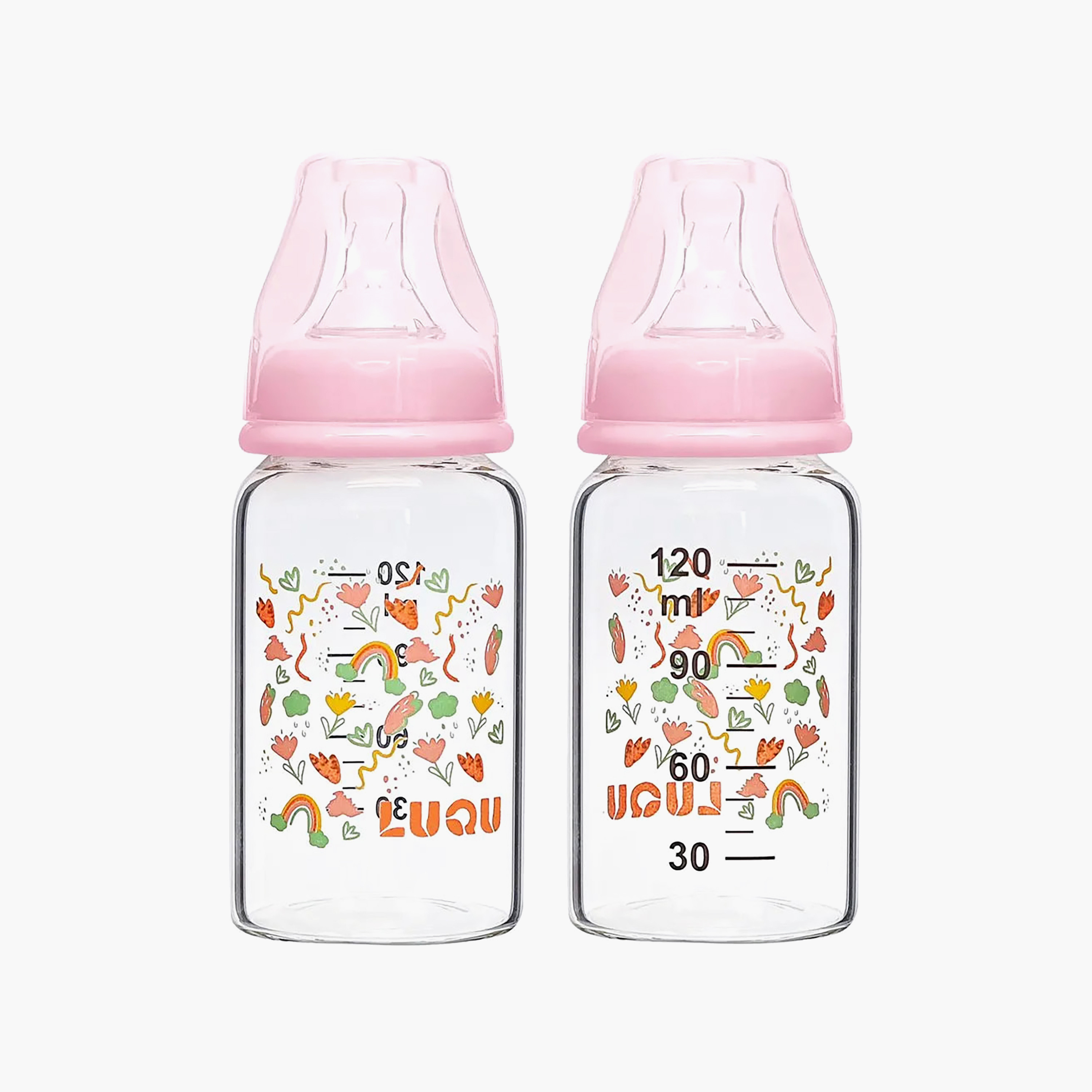 Luqu Glass Feeding Bottle - 240 ml (6 months+)-baby-feeding-feedingbottles-bottlesandteats-image-5