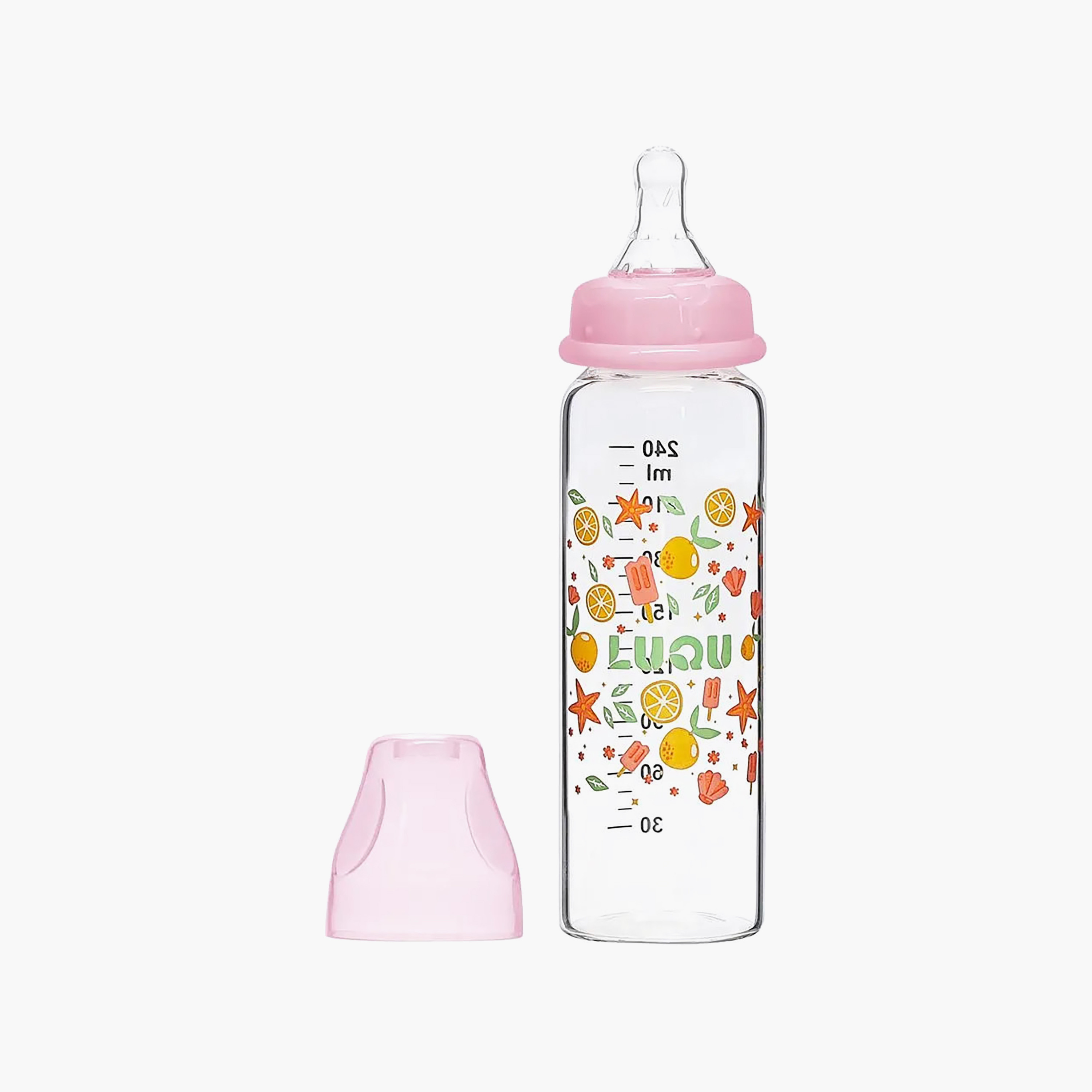 رضّاعة زجاج من لوكو - 240 مل (6 شهور فأكثر)-baby-feeding-feedingbottles-bottlesandteats-image-1