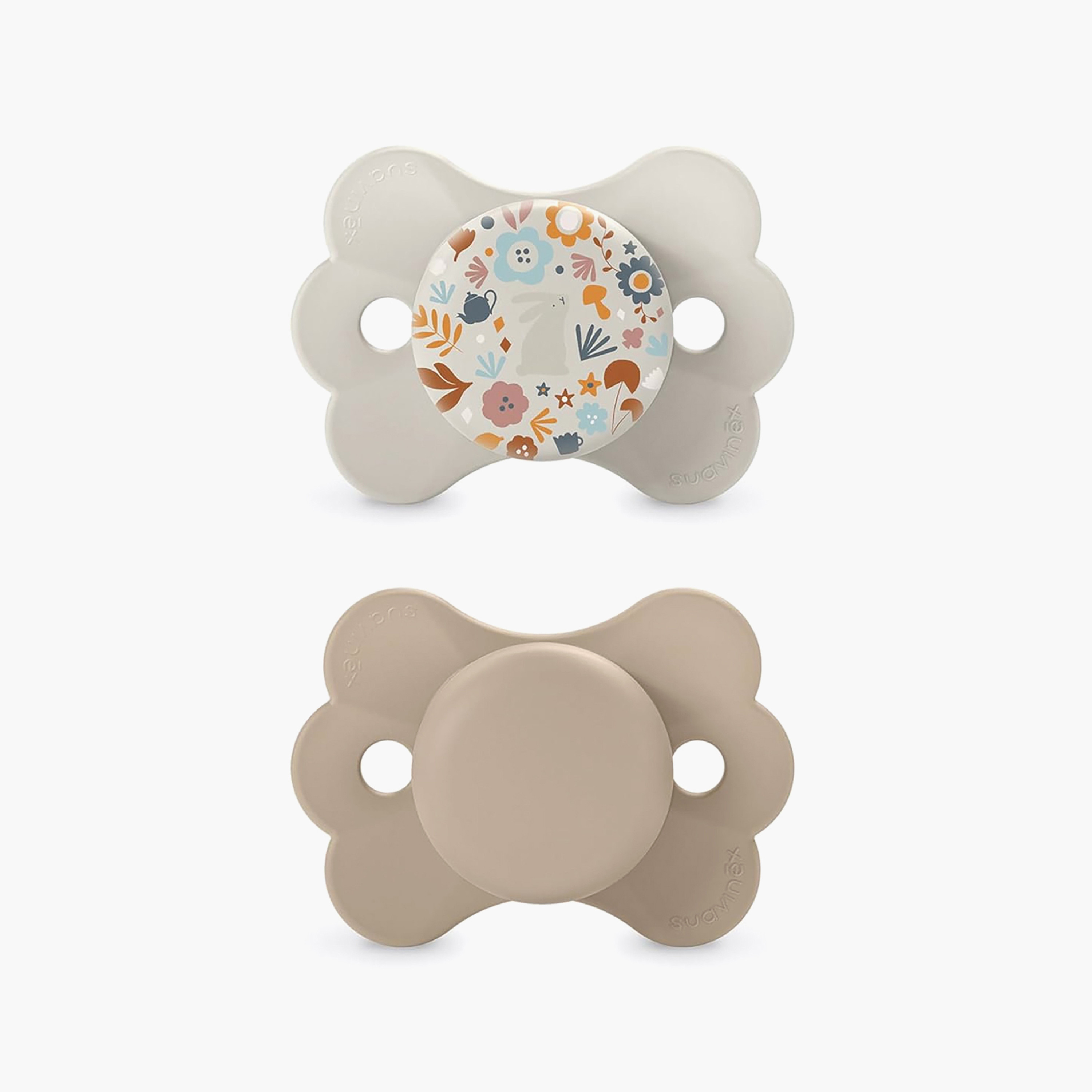 Pack of 2 Suavinex Wonder Butterfly Baby Pacifier with Silicone Teat, 0-12 months-baby-feeding-pacifiers-image-1