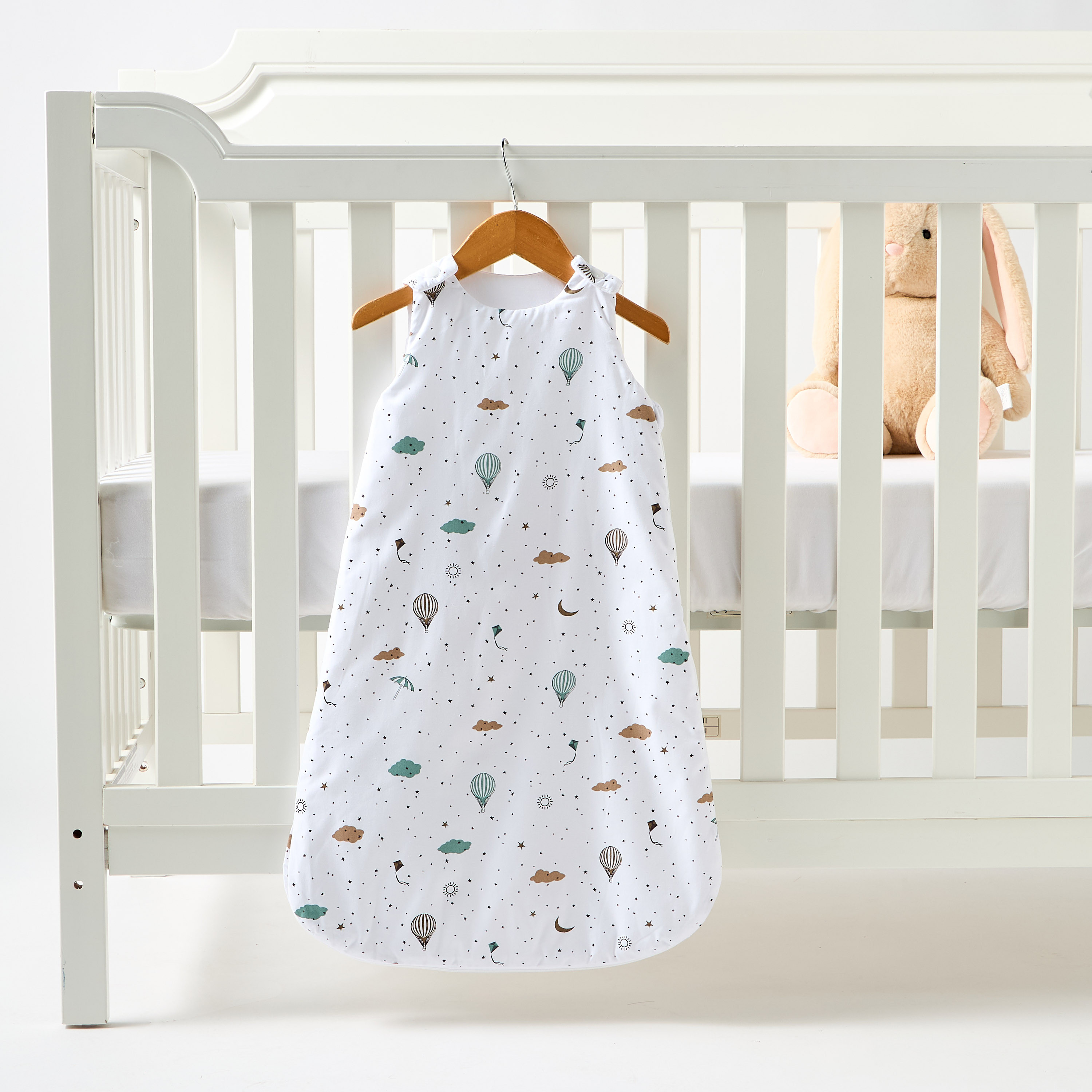 Juniors Cotton Hot Air Balloon Print Sleeping Bag - 44x70 cm-baby-nursery-blanketsandswaddles-swaddlesandsleepingbags-image-2