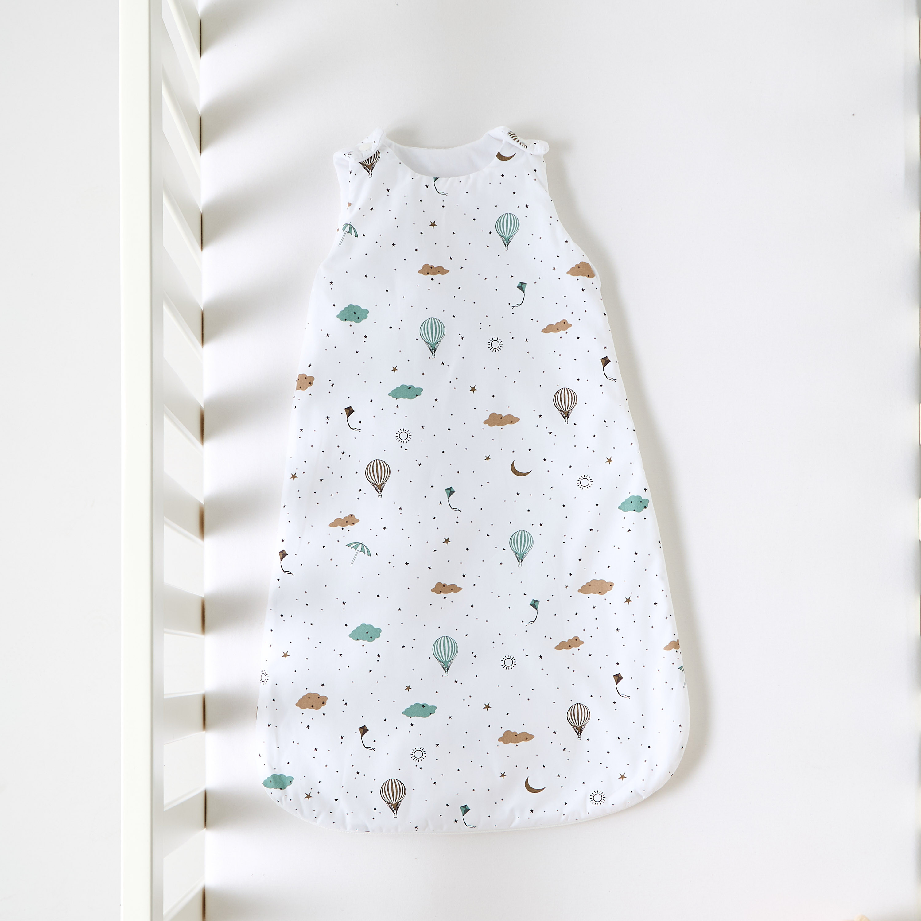 Juniors Cotton Hot Air Balloon Print Sleeping Bag - 44x70 cm-baby-nursery-blanketsandswaddles-swaddlesandsleepingbags-image-1