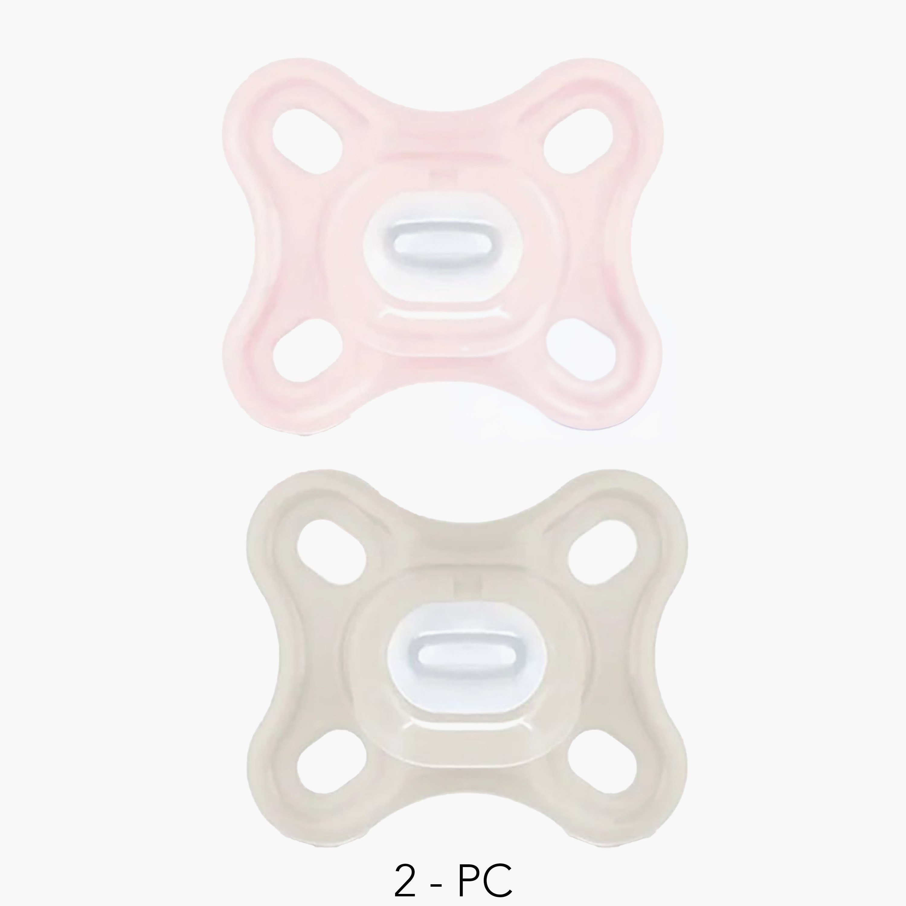 طقم لهايات أطفال قطعتين بتصميم تقويمي من مام - 3-12 شهرًا-baby-feeding-pacifiers-image-1