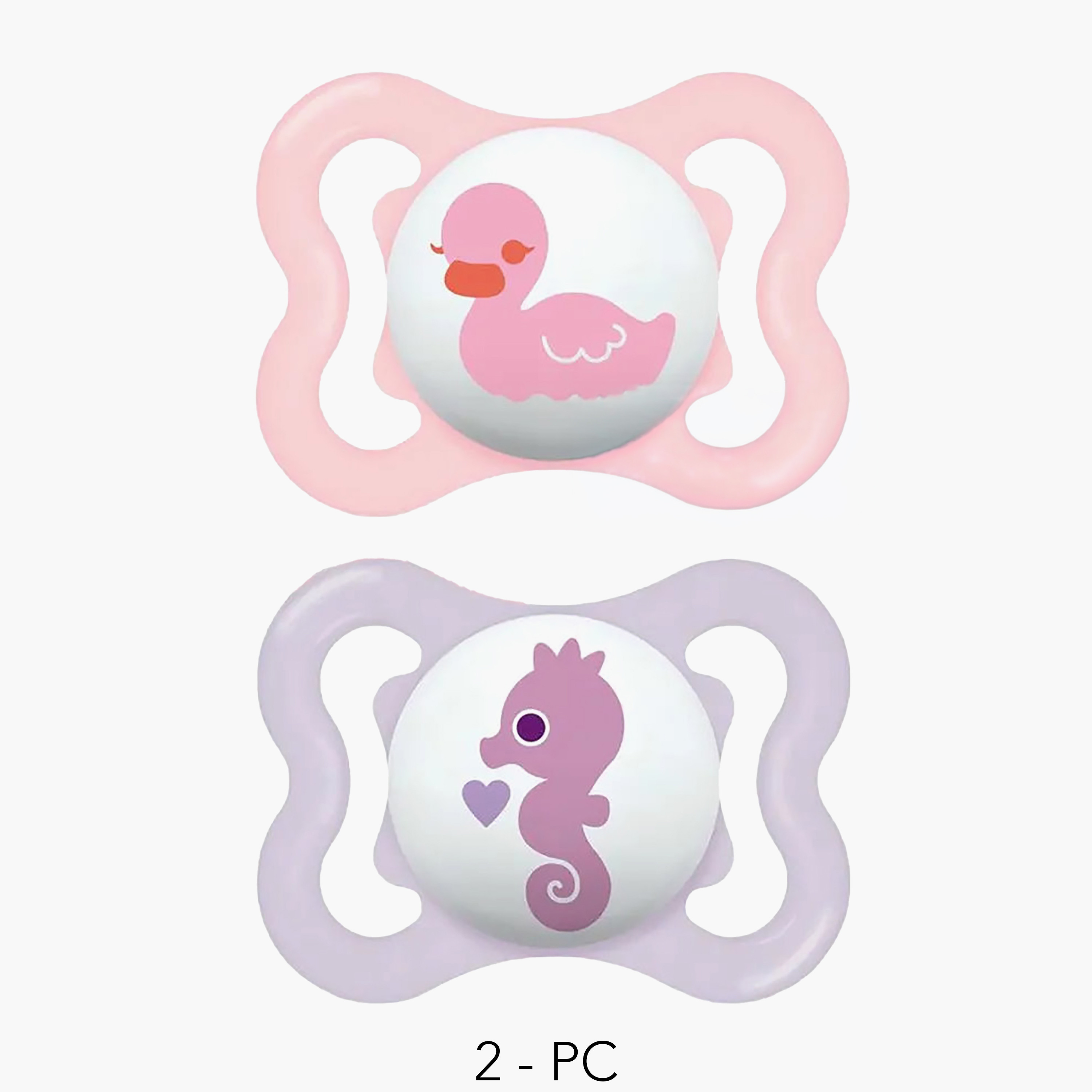 طقم لهايات بفتحات تهوية كبيرة جدًا في الدرع قطعتين من مام - من 0 إلى 6 أشهر-baby-feeding-pacifiers-image-1