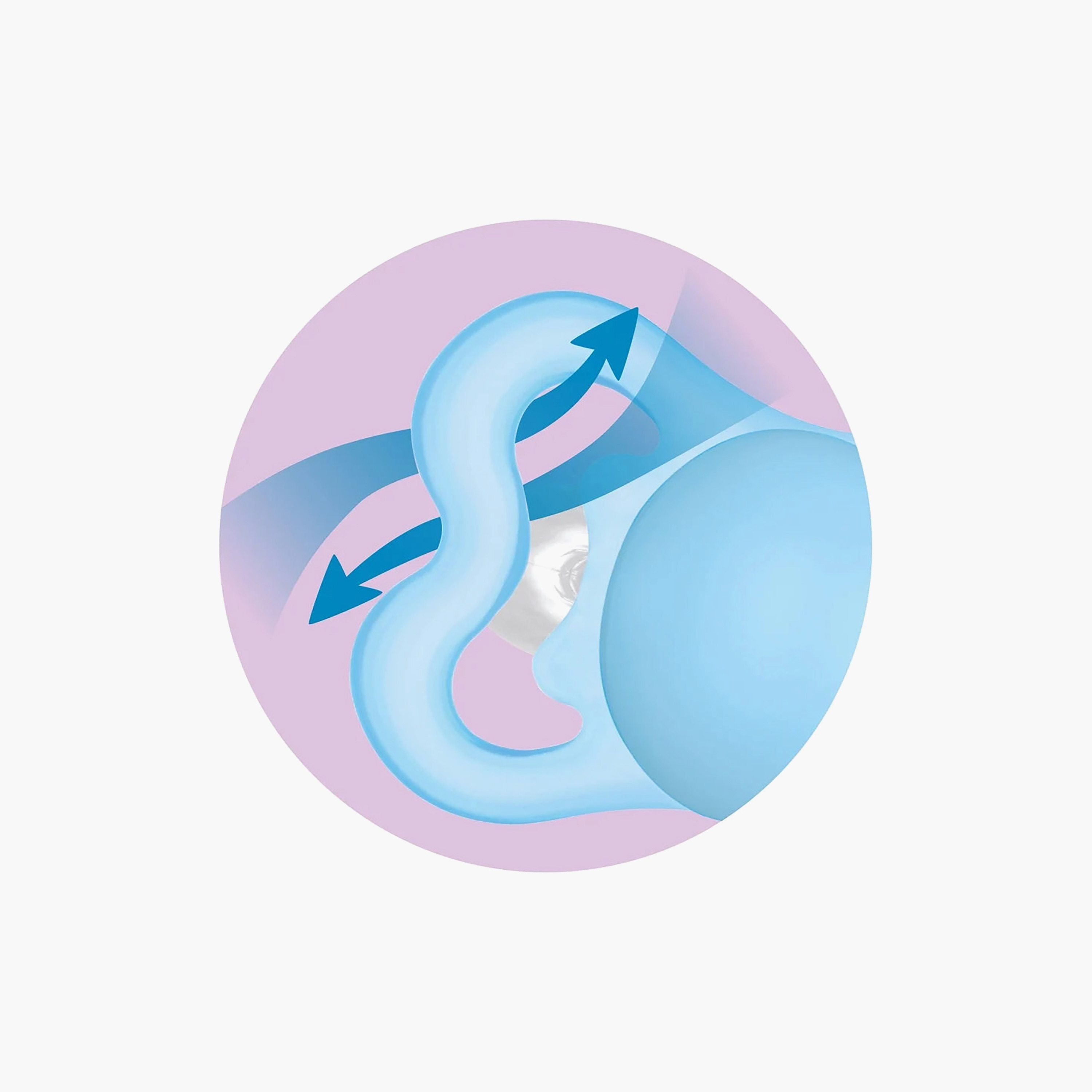 طقم لهايات أطفال قطعتين بحلمة مرنة من مام - 6 أشهر-baby-feeding-pacifiers-image-5