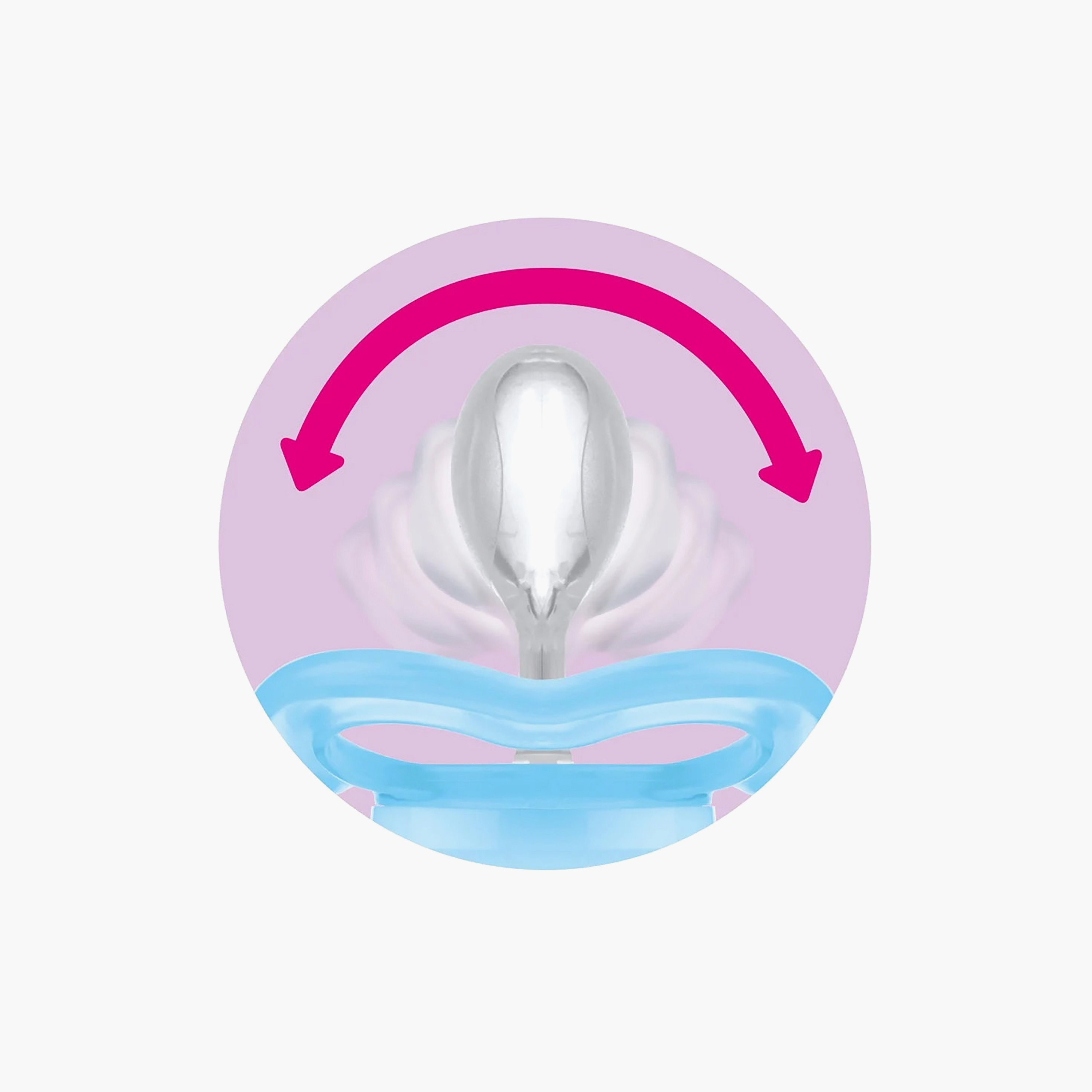 طقم لهايات أطفال قطعتين بحلمة مرنة من مام - 6 أشهر-baby-feeding-pacifiers-image-6