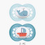 طقم لهايات أطفال قطعتين بتصميم تقويمي من مام - 16 شهرًا فأكثر-baby-feeding-pacifiers-image-8