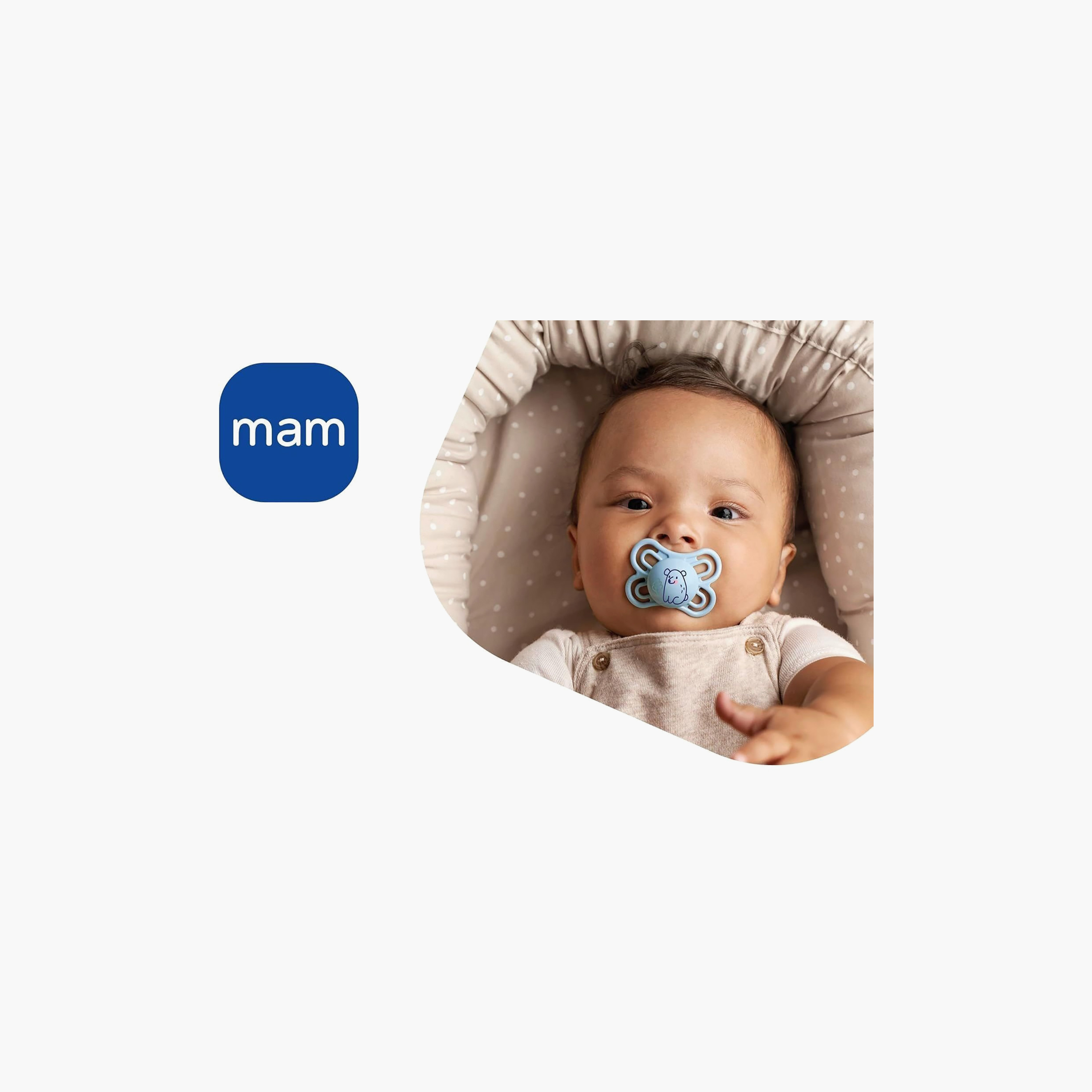 طقم لهايات أطفال قطعتين بتصميم تقويمي من مام - 16 شهرًا فأكثر-baby-feeding-pacifiers-image-5