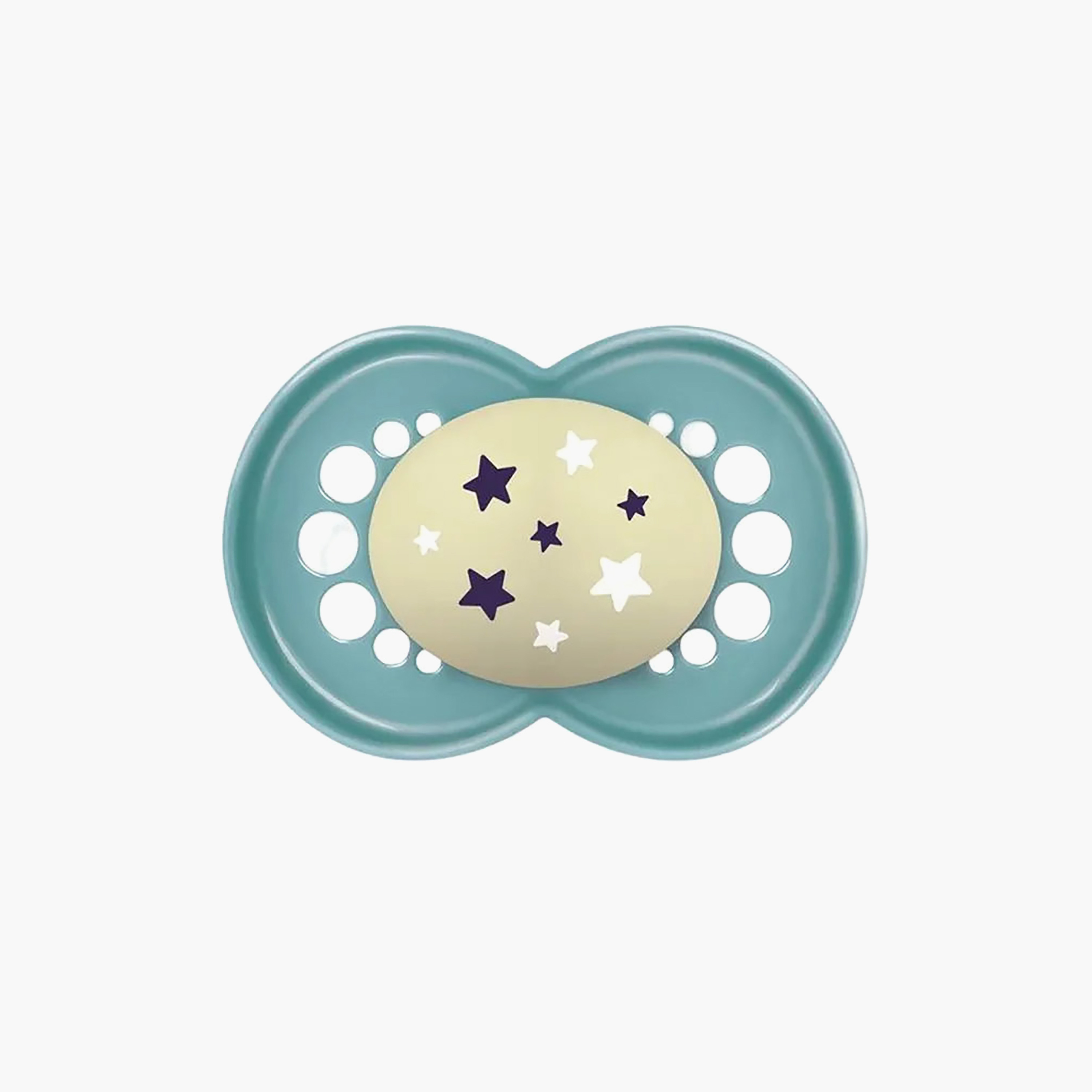 طقم لهايات أطفال قطعتين بتصميم يضيء في الظلام من مام - 16 شهرًا فأكثر-baby-feeding-pacifiers-image-2