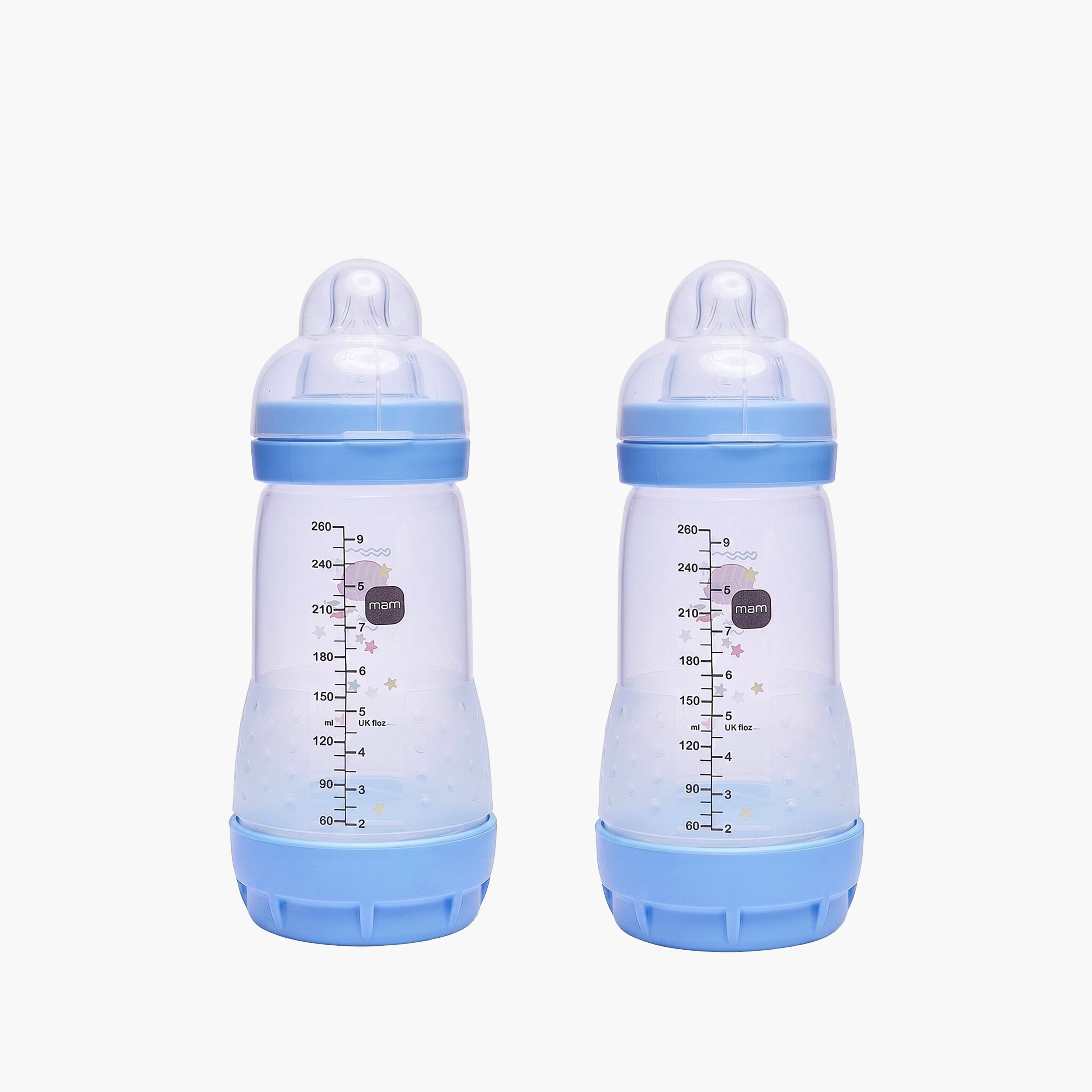 MAM Easy Start Anti Colic Feeding Bottle Set - Pack of 2, 260 ml-baby-feeding-feedingbottles-bottlesandteats-image-1