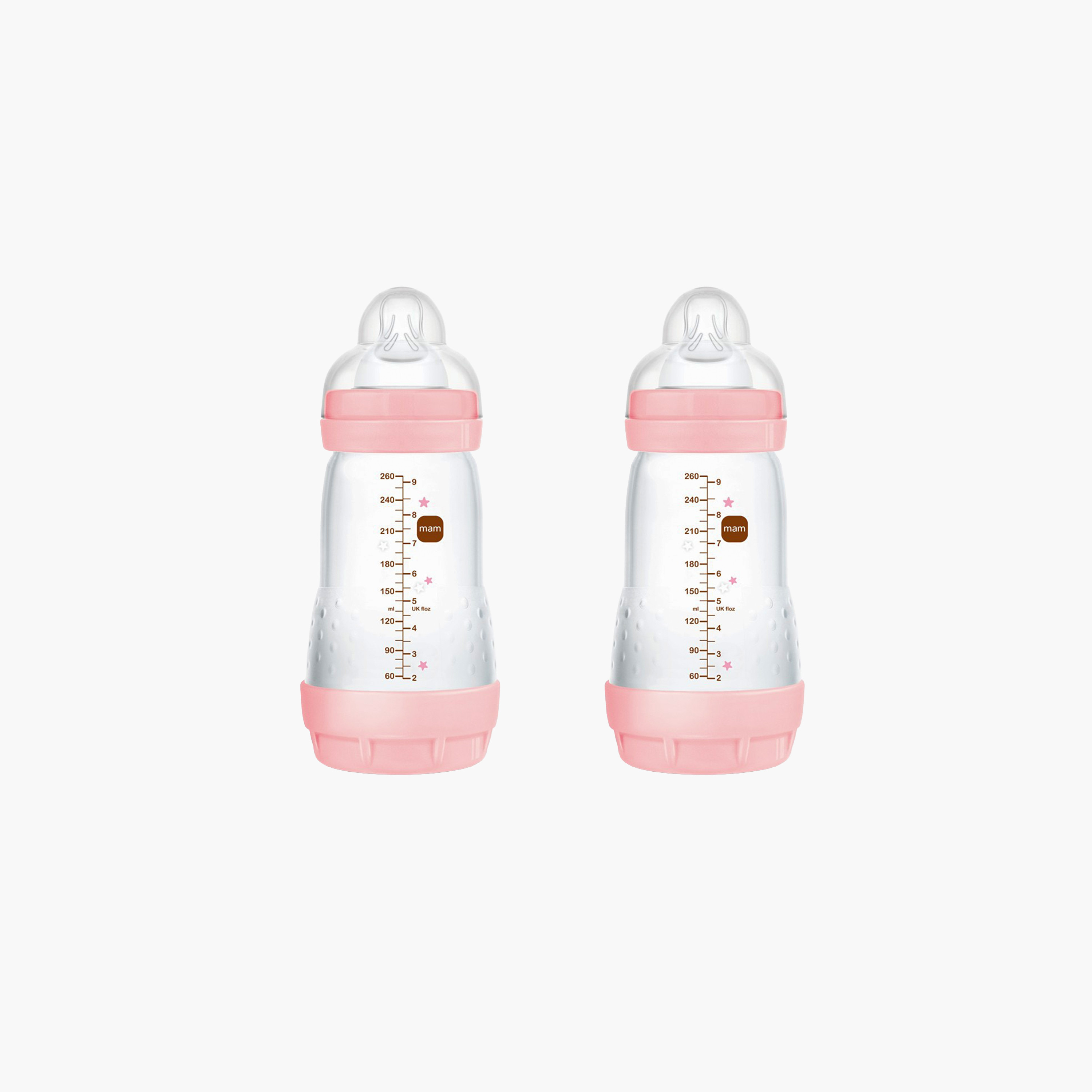 MAM Easy Start Anti Colic Feeding Bottle Set - Pack of 2, 260 ml-baby-feeding-feedingbottles-bottlesandteats-image-1
