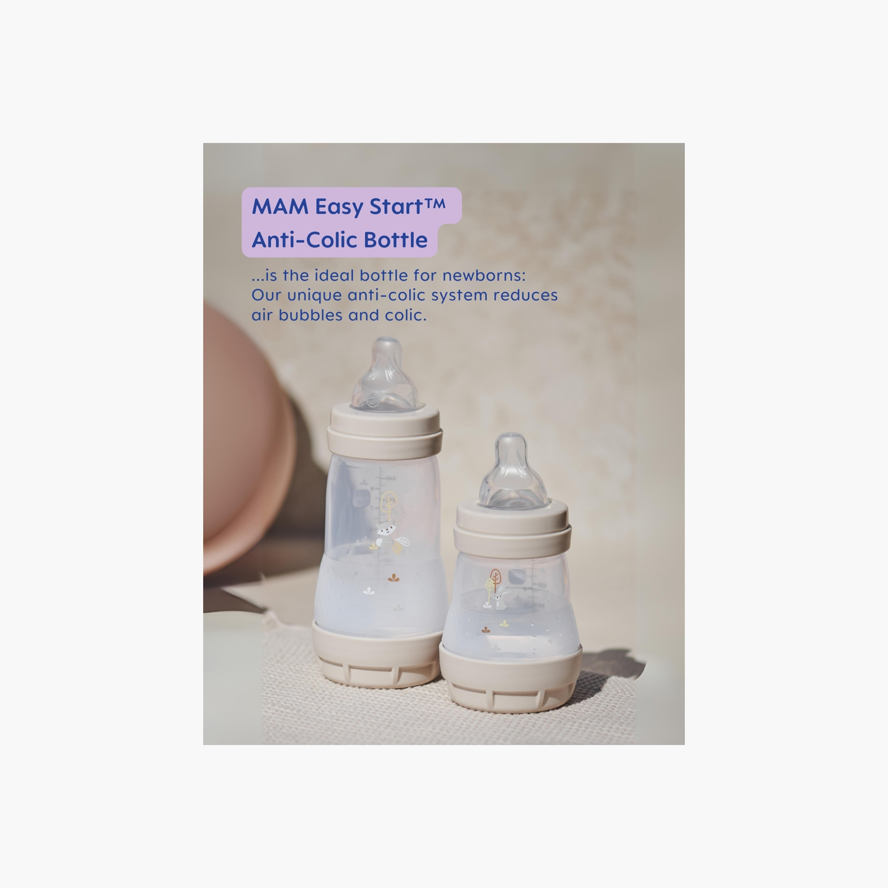 MAM Easy Start Anti Colic Feeding Bottle Set - Pack of 2, 260 ml-baby-feeding-feedingbottles-bottlesandteats-image-2