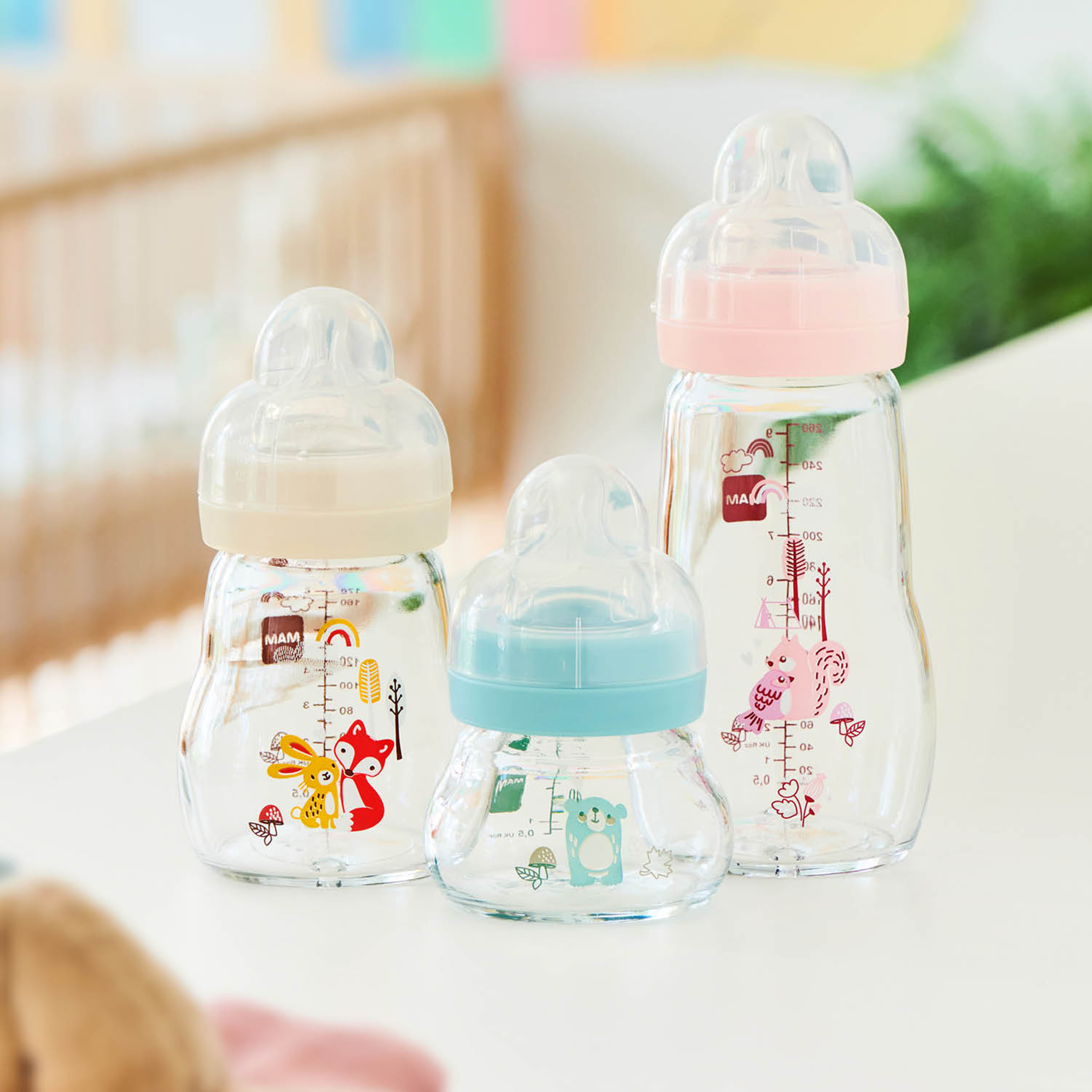 MAM Feel Good Heat-Resistant Glass Bottle, Teat 0 - 90ml-baby-feeding-feedingbottles-bottlesandteats-image-8