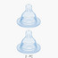 MAM Slow Flow Silicone Teat - Pack of 2, 6 months+-baby-feeding-feedingbottles-bottlesandteats-image-1