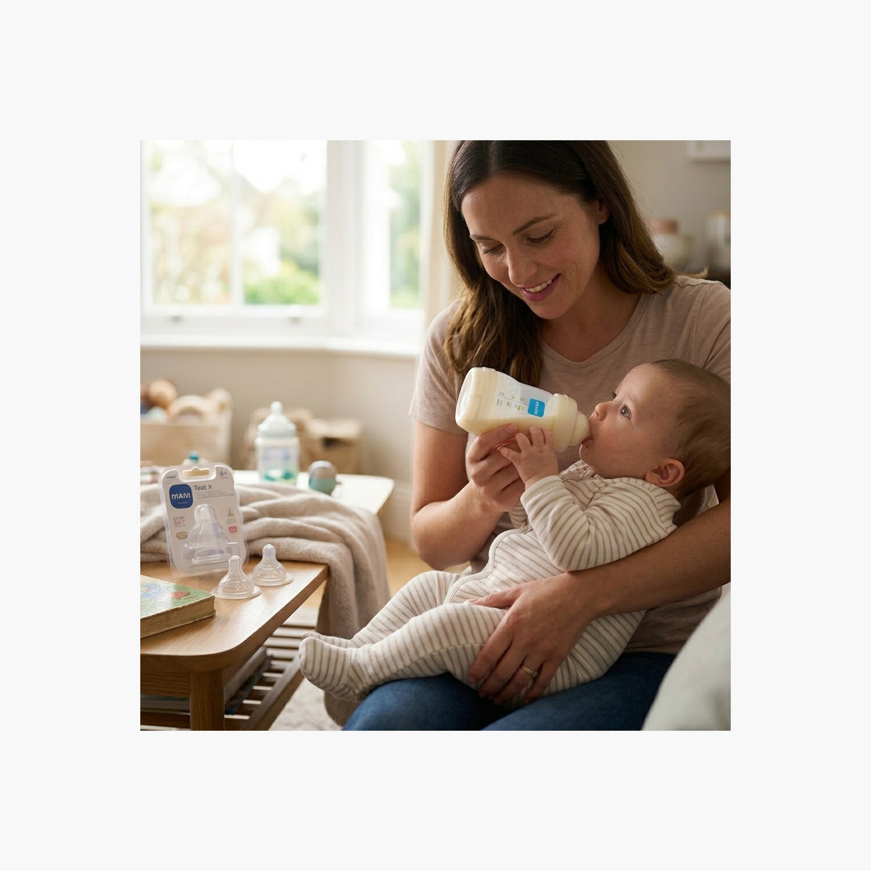MAM Slow Flow Silicone Teat - Pack of 2, 6 months+-baby-feeding-feedingbottles-bottlesandteats-image-5