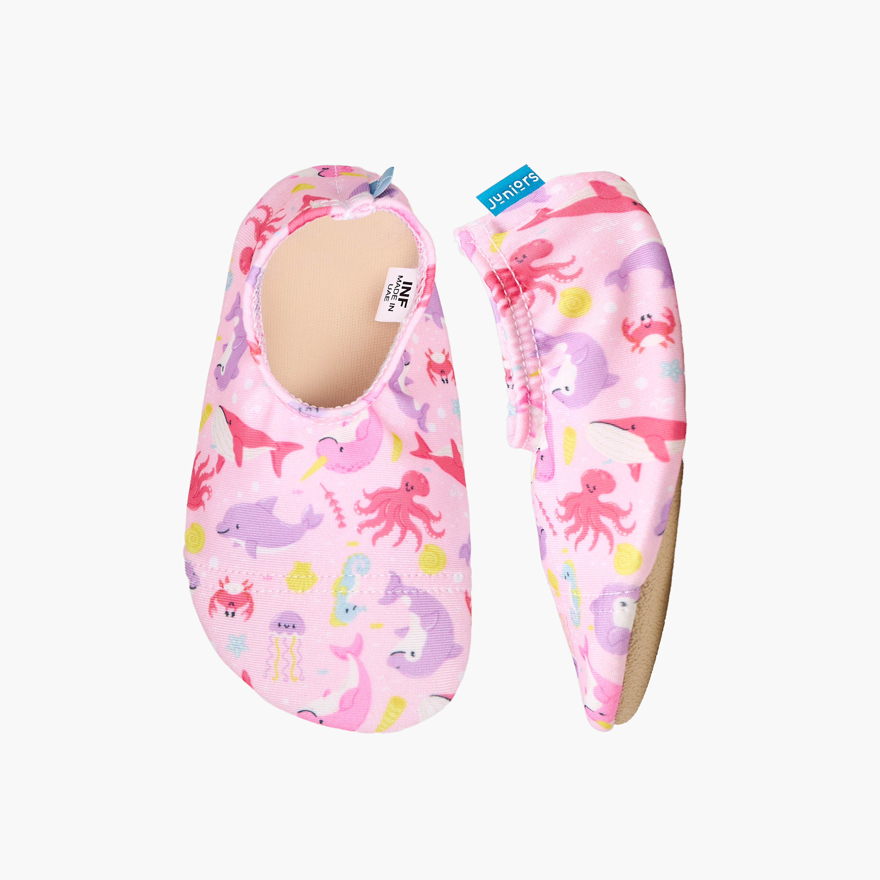 Juniors Girls Aquatic Print Slip-On Pool Shoes-baby-girls-clothing-swimwear-image-1