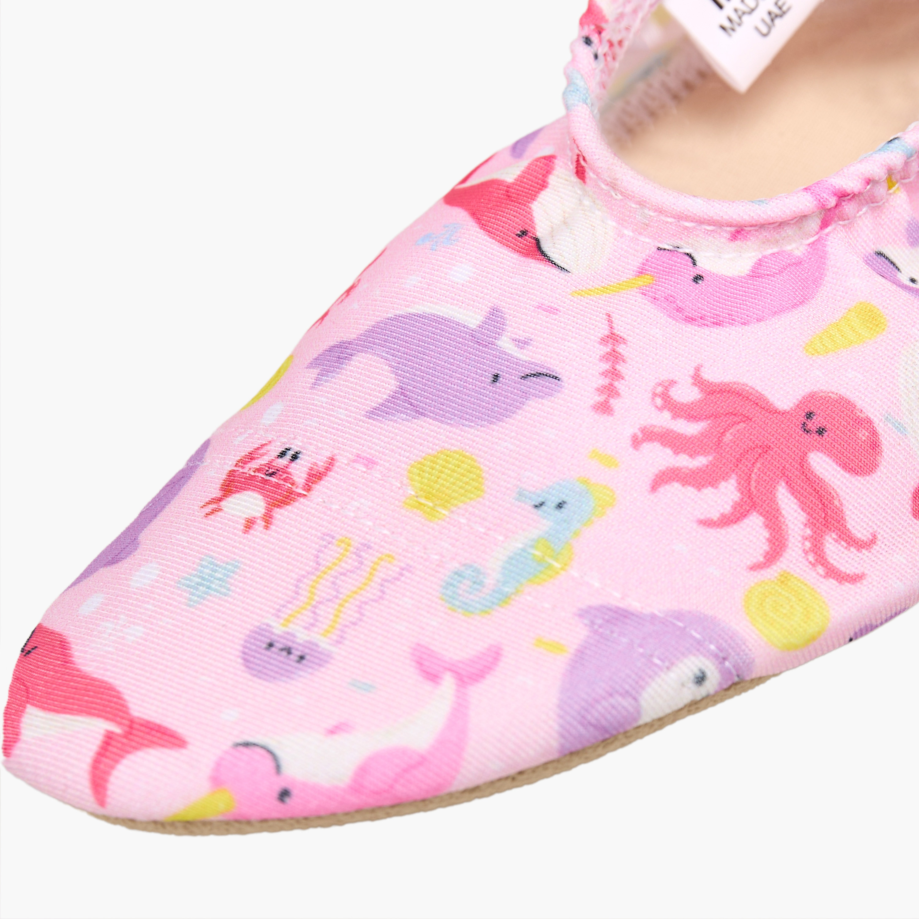 Juniors Girls Aquatic Print Slip-On Pool Shoes-baby-girls-clothing-swimwear-image-5
