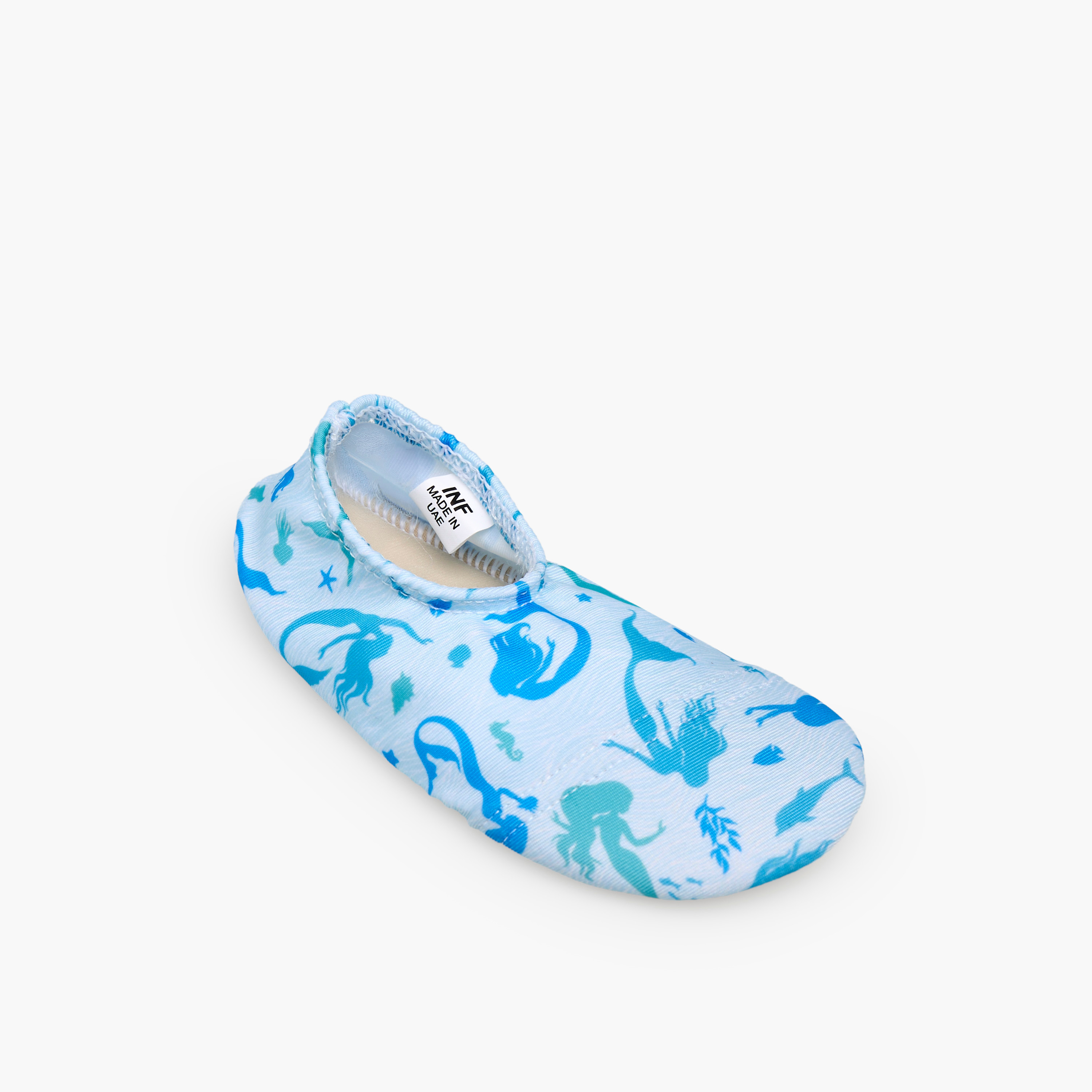 Juniors Girls Mermaid Print Slip-On Pool Shoes-baby-girls-clothing-swimwear-image-2