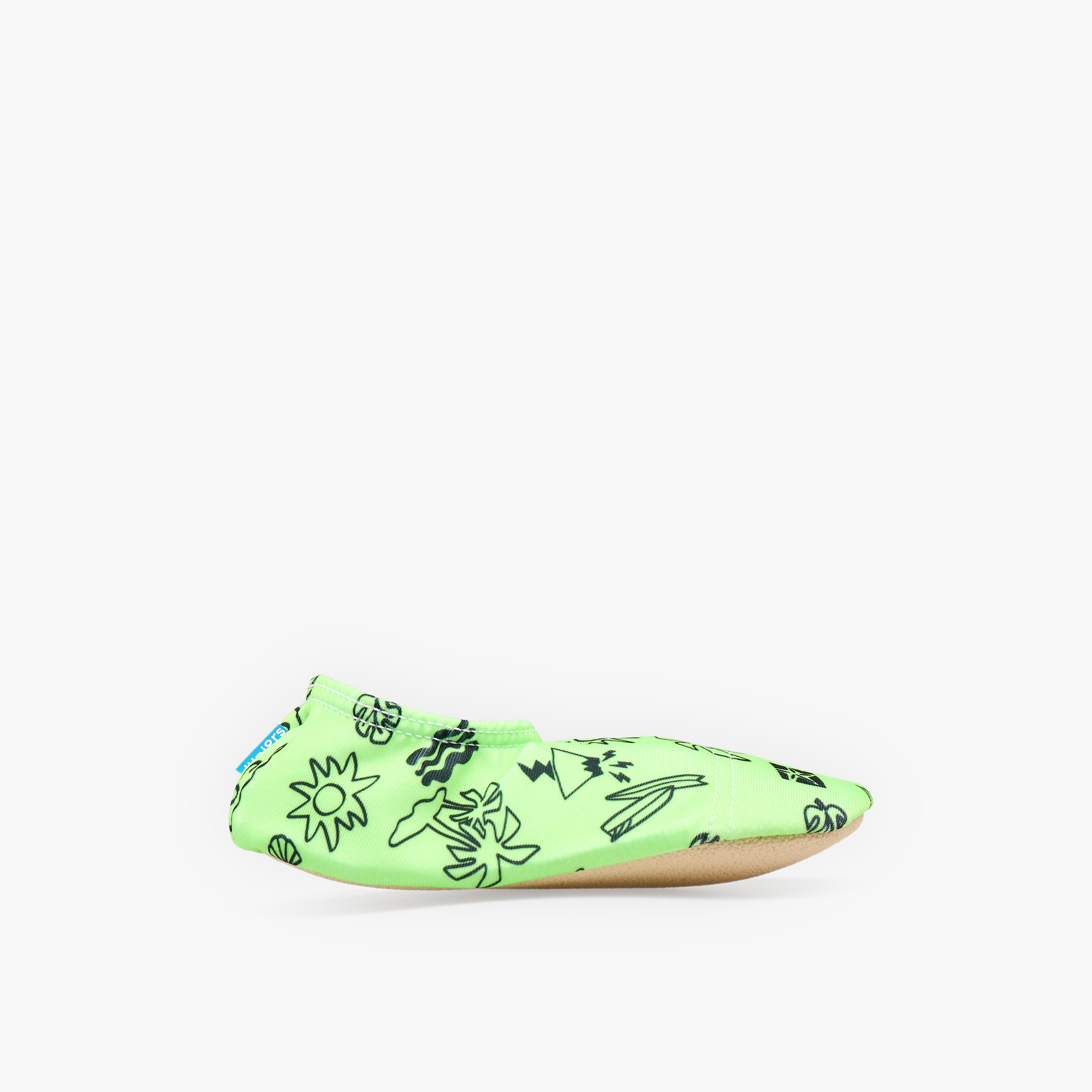 Juniors Boys Beach Print Slip-On Pool Shoes-baby-boys-clothing-swimwear-image-3