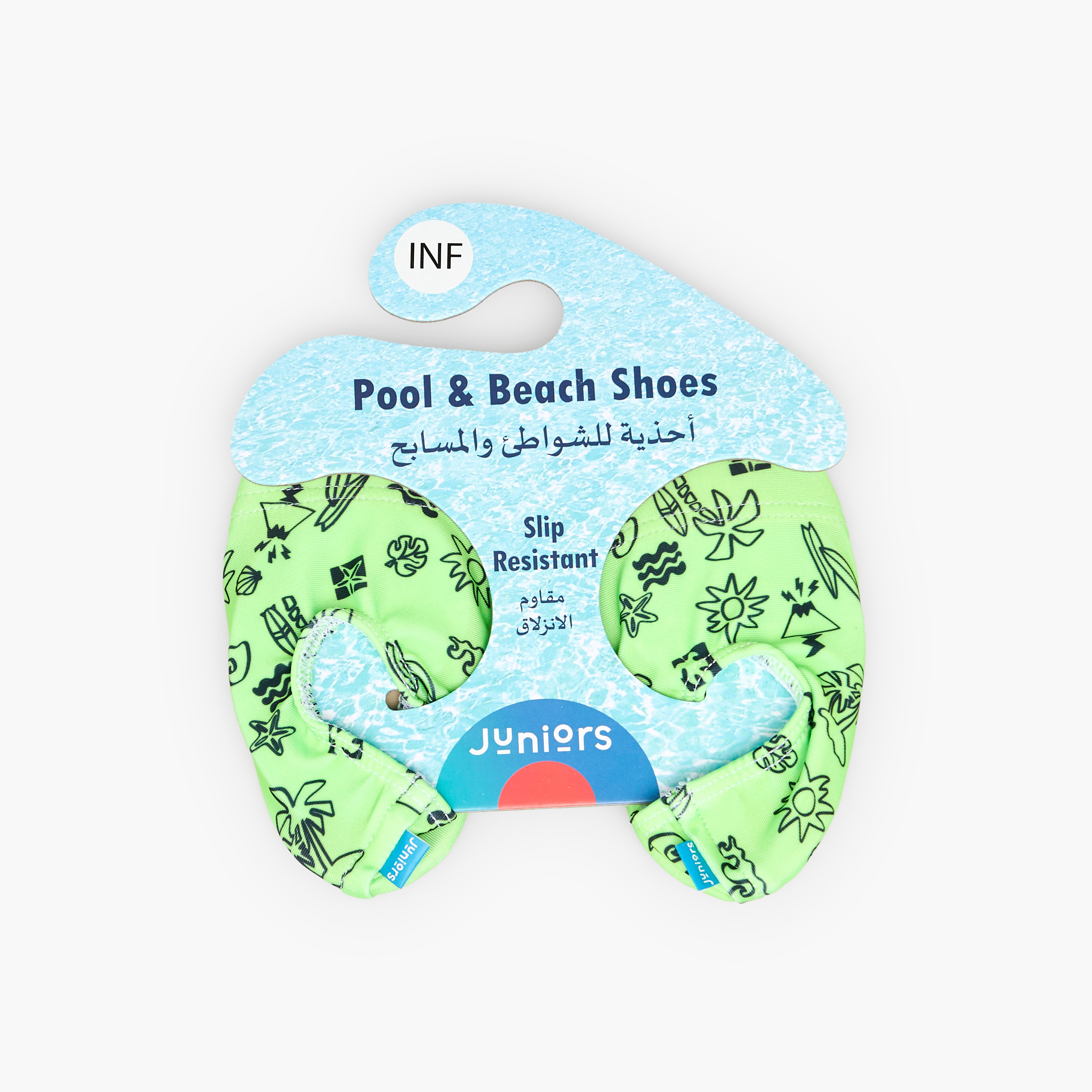 Juniors Boys Beach Print Slip-On Pool Shoes-baby-boys-clothing-swimwear-image-4