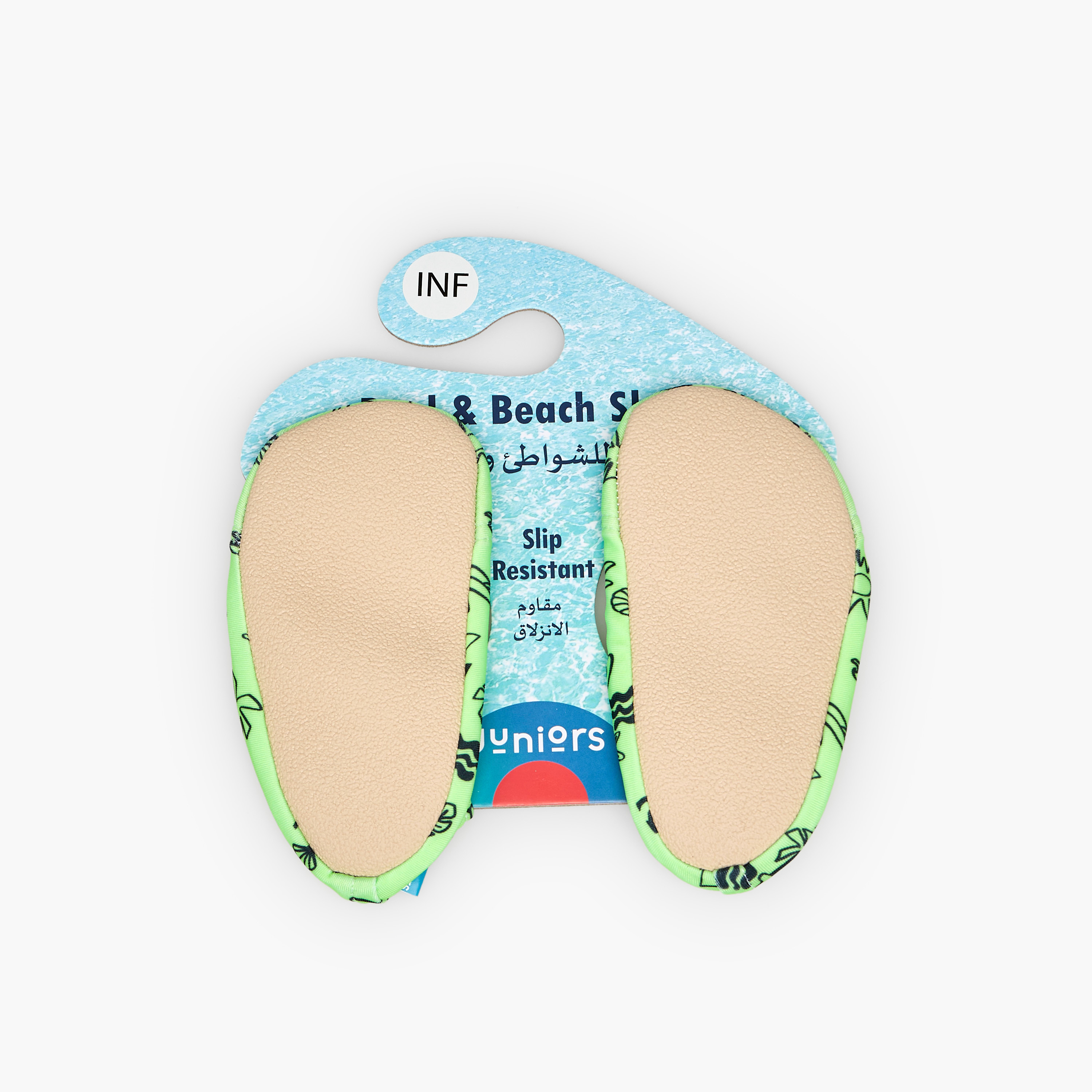 Juniors Boys Beach Print Slip-On Pool Shoes-baby-boys-clothing-swimwear-image-5
