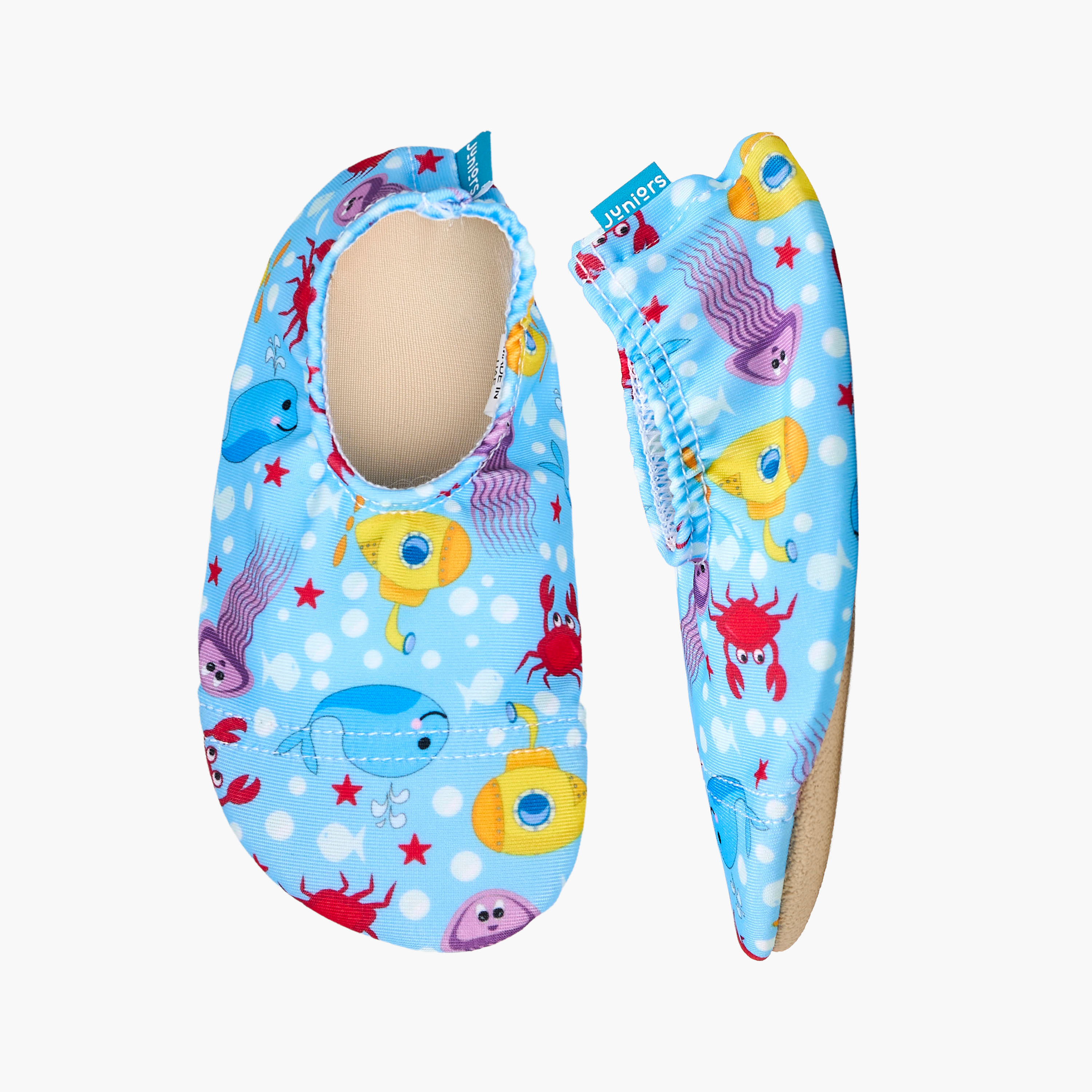 Juniors Boys Underwater Print Slip-On Pool Shoes-boys-clothing-swimwear-image-1