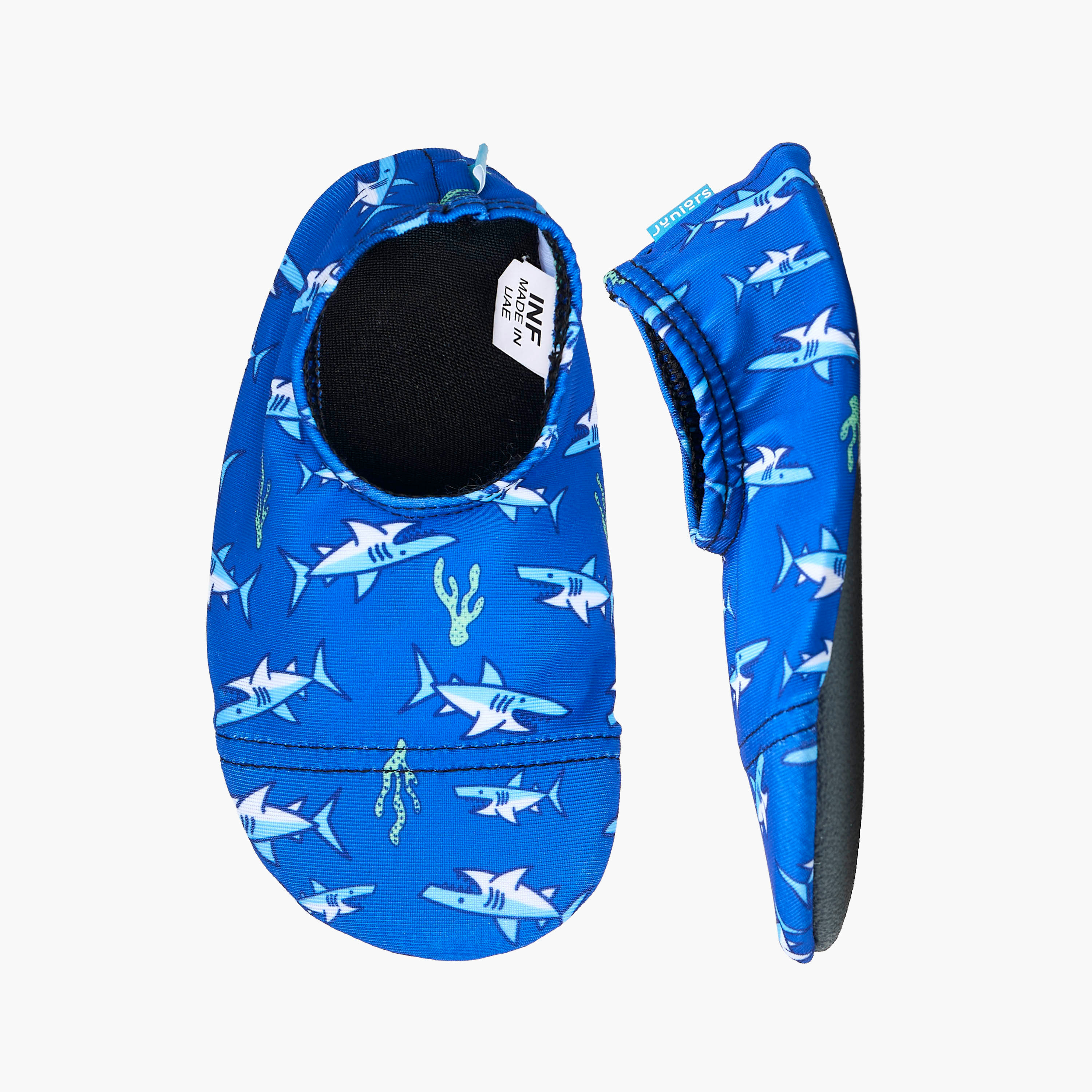 Juniors Boys Shark Print Slip-On Pool Shoes-baby-boys-clothing-swimwear-image-1