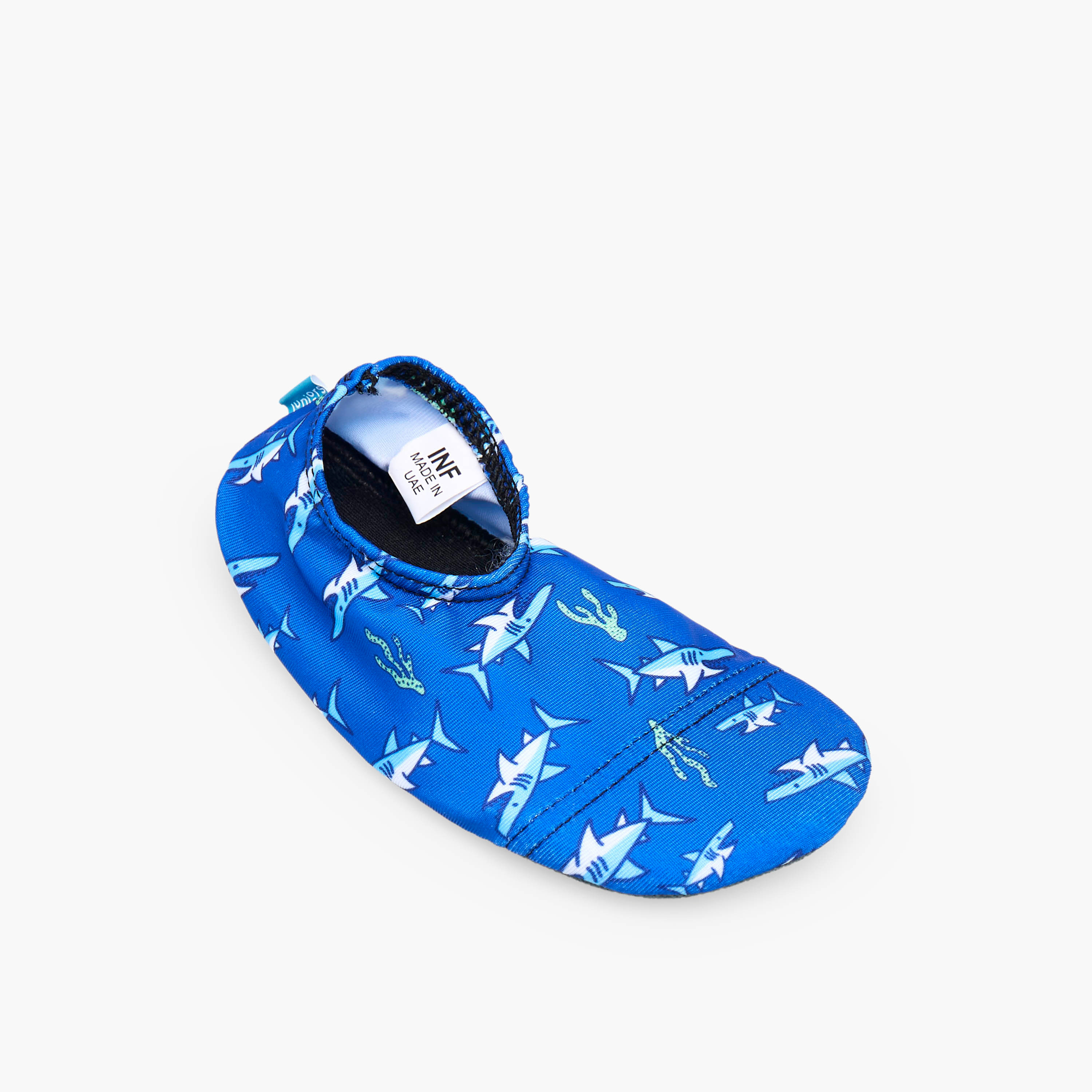 Juniors Boys Shark Print Slip-On Pool Shoes-baby-boys-clothing-swimwear-image-2