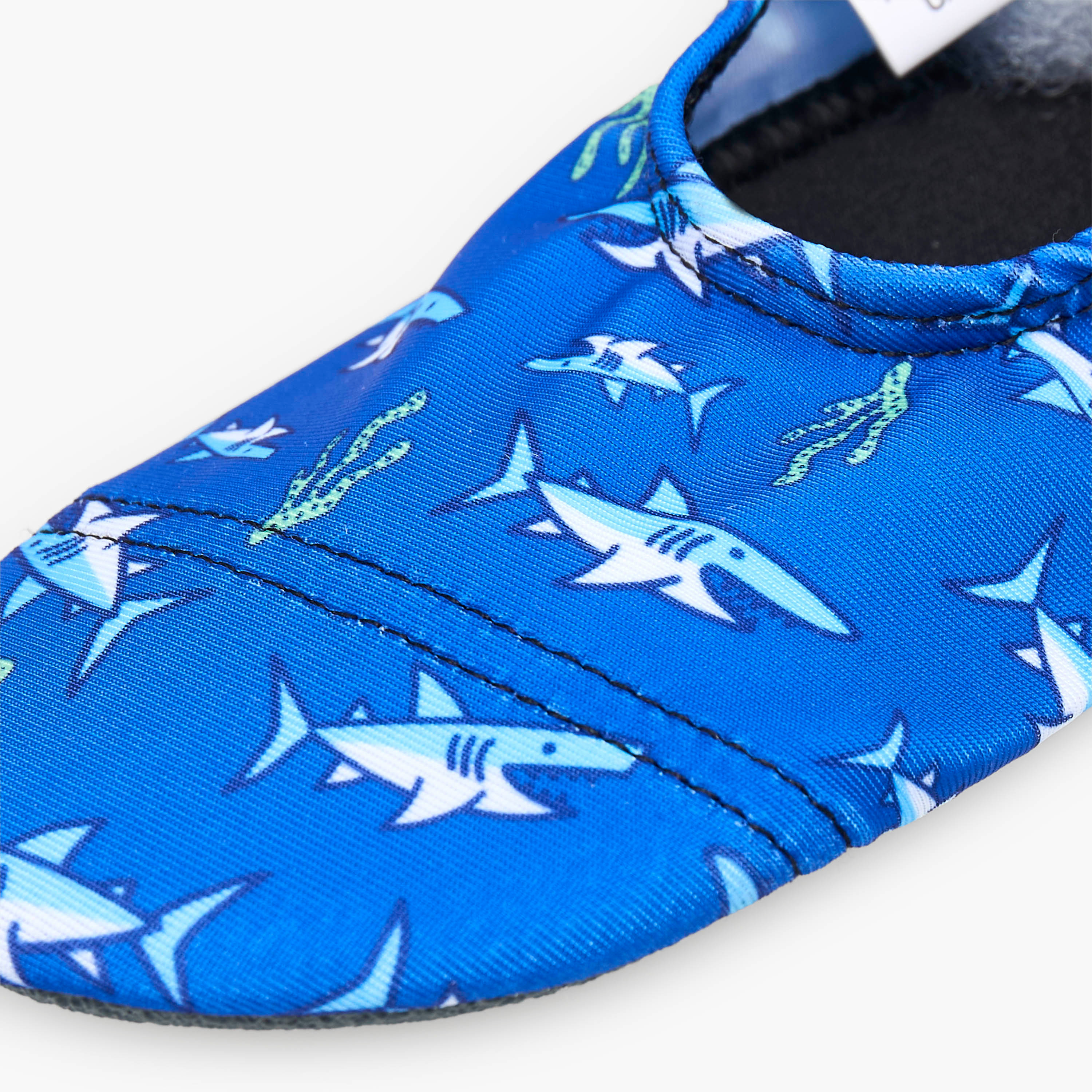 Juniors Boys Shark Print Slip-On Pool Shoes-baby-boys-clothing-swimwear-image-5