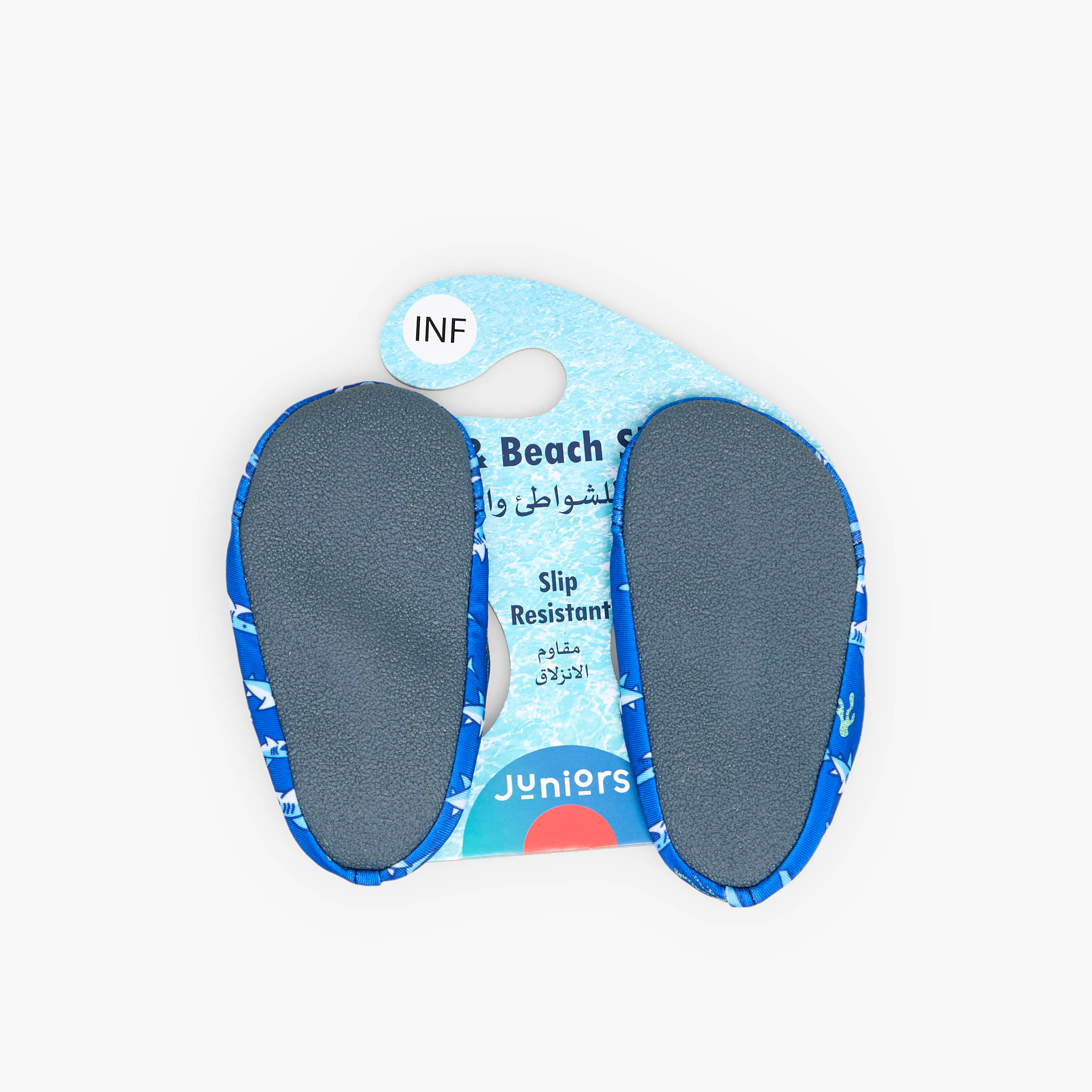 Juniors Boys Shark Print Slip-On Pool Shoes-baby-boys-clothing-swimwear-image-7