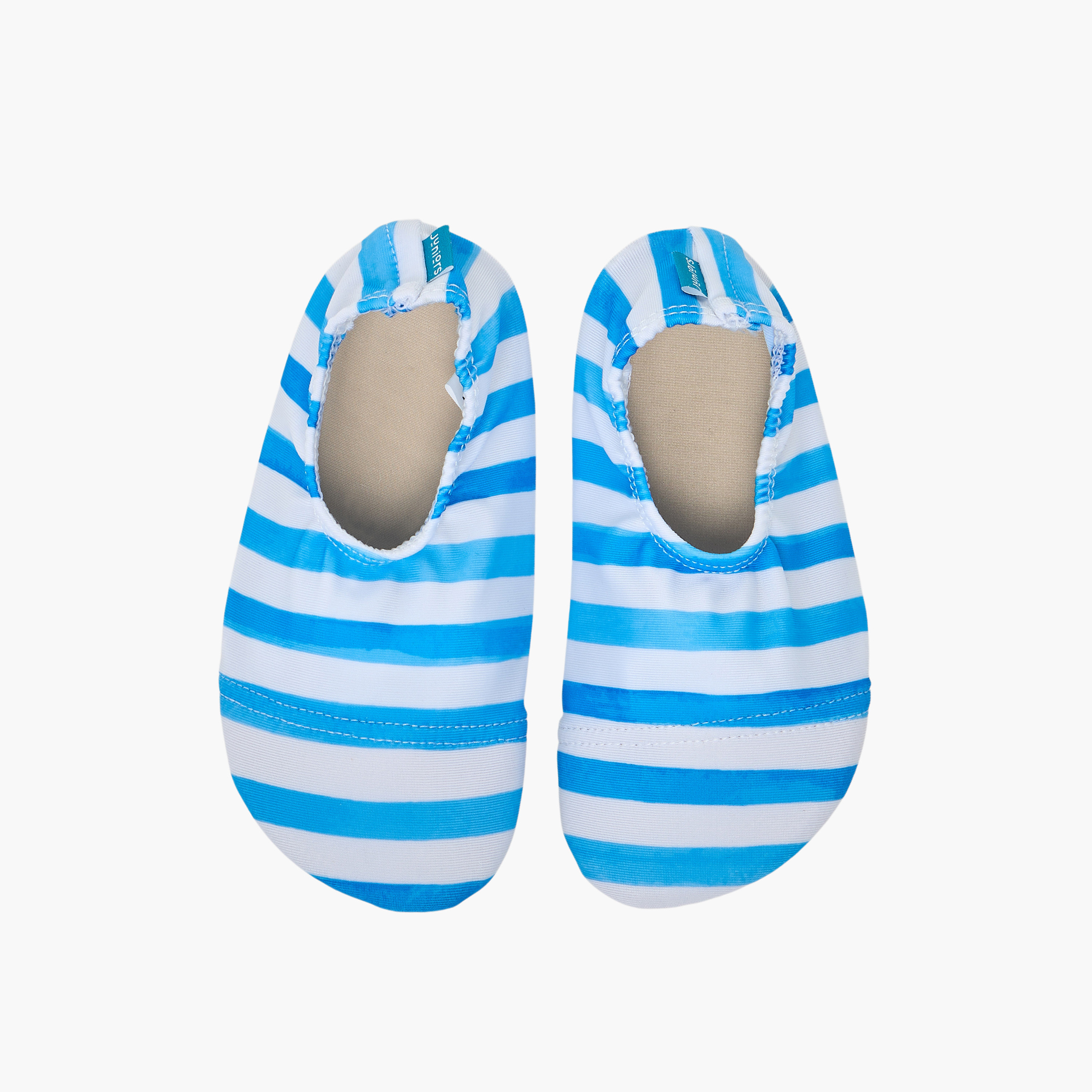 Juniors Boys Striped Pool Shoes-boys-clothing-swimwear-image-1