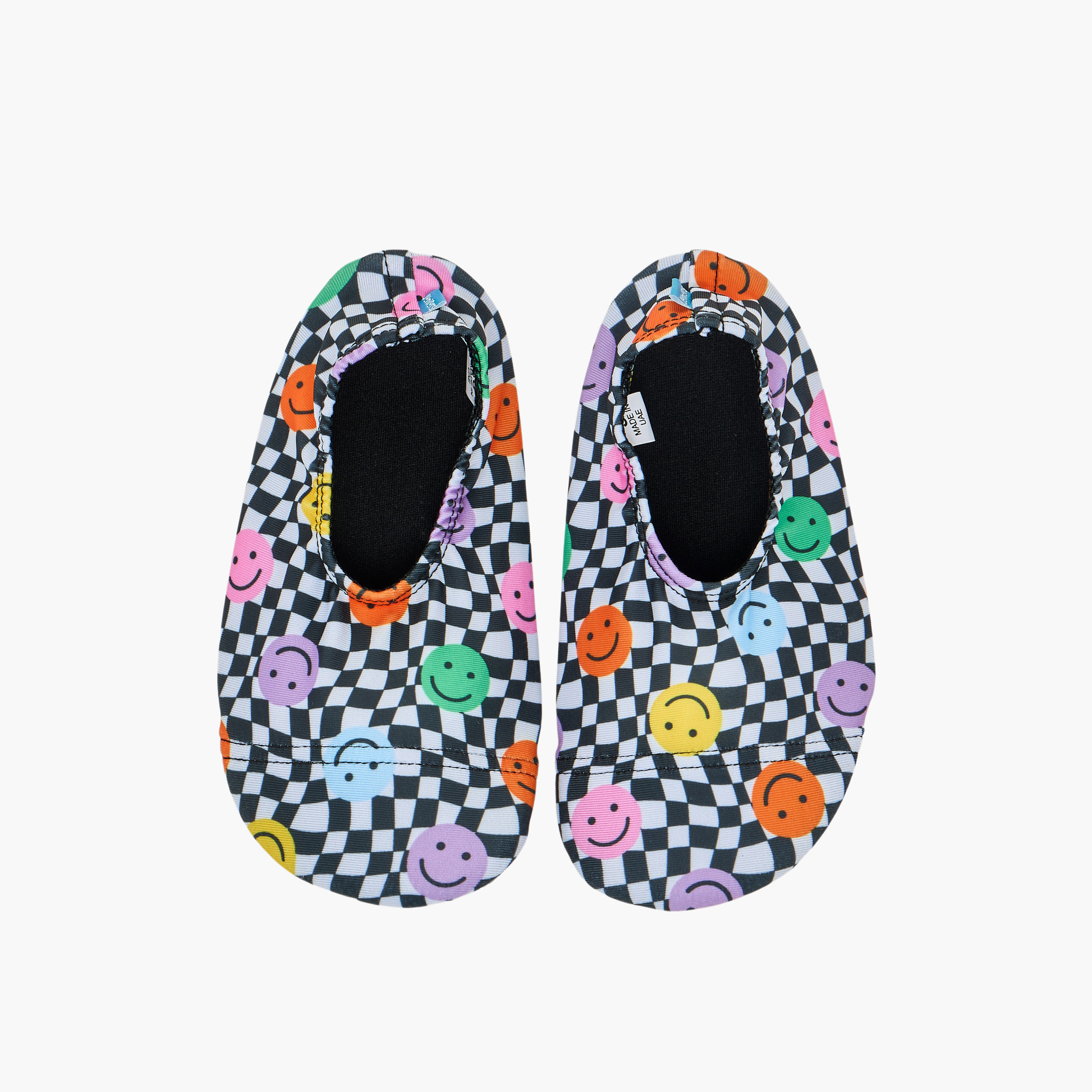 Juniors Boys Smiley Print Pool Shoes-boys-clothing-swimwear-image-1