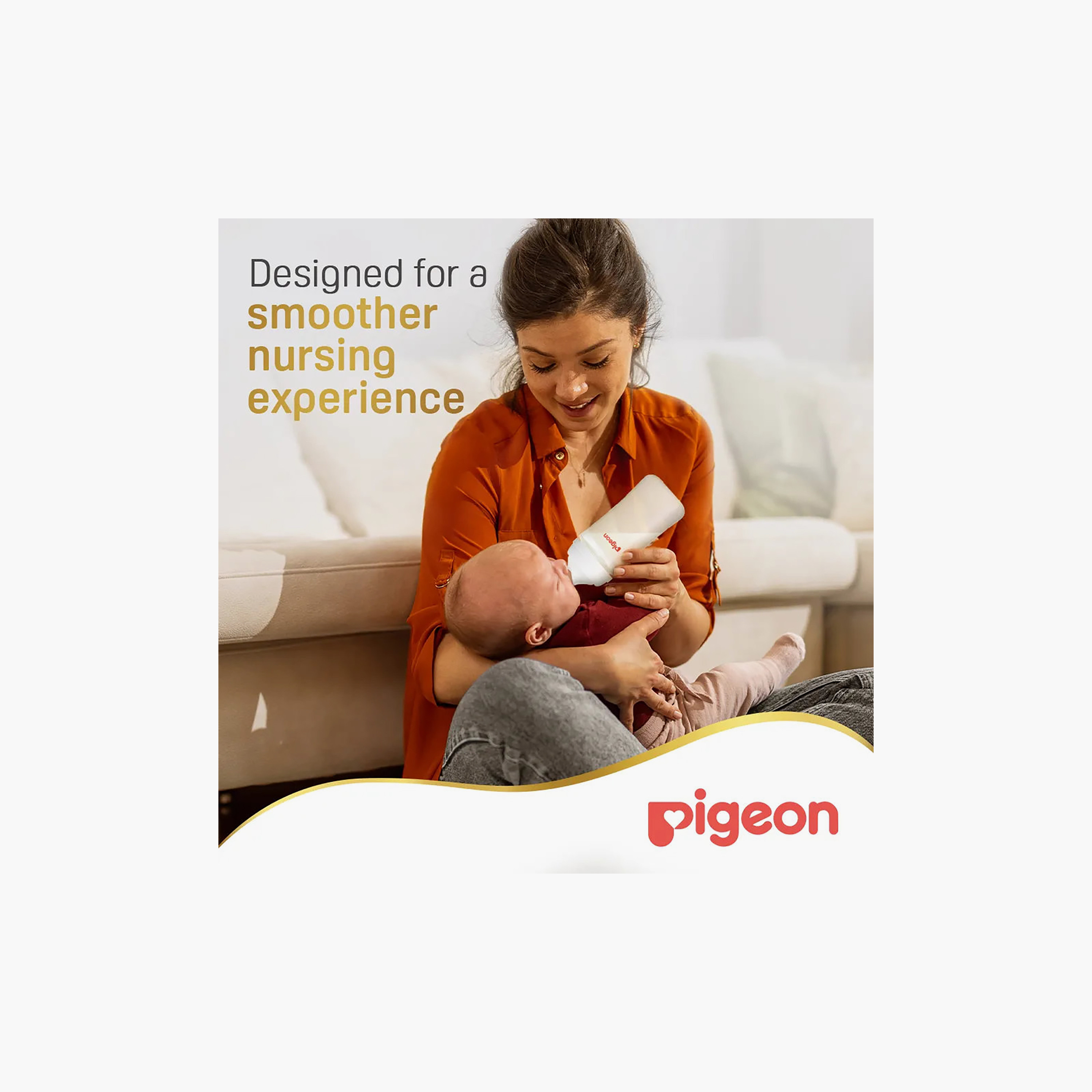 Pigeon Softouch Anti-Colic Feeding Bottle, 330 ml-baby-feeding-feedingbottles-bottlesandteats-image-2
