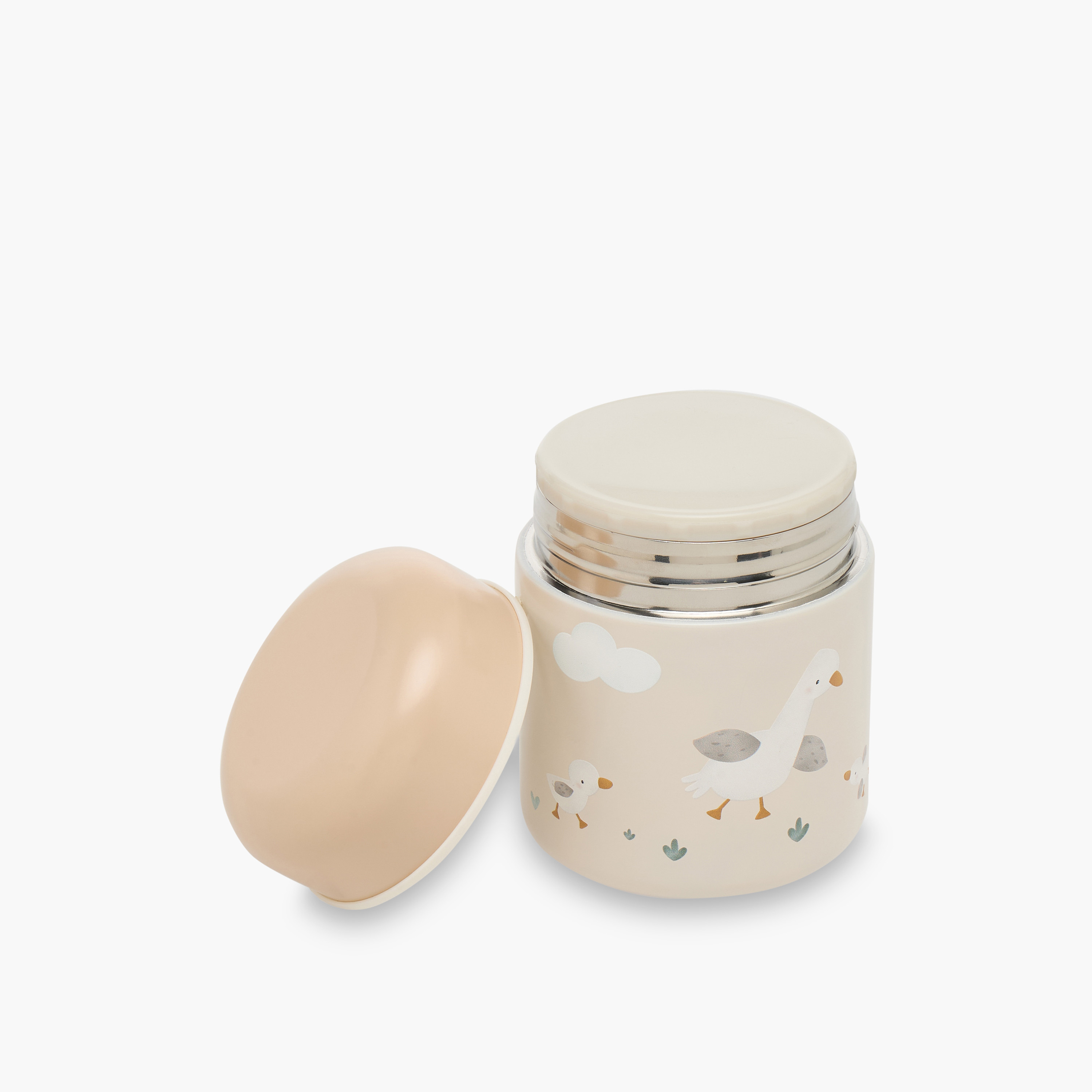 Giggles Bunny Print Food Jar for Girls with Screw Lid - 290 ml-school-lunchessentials-lunchboxes-image-2