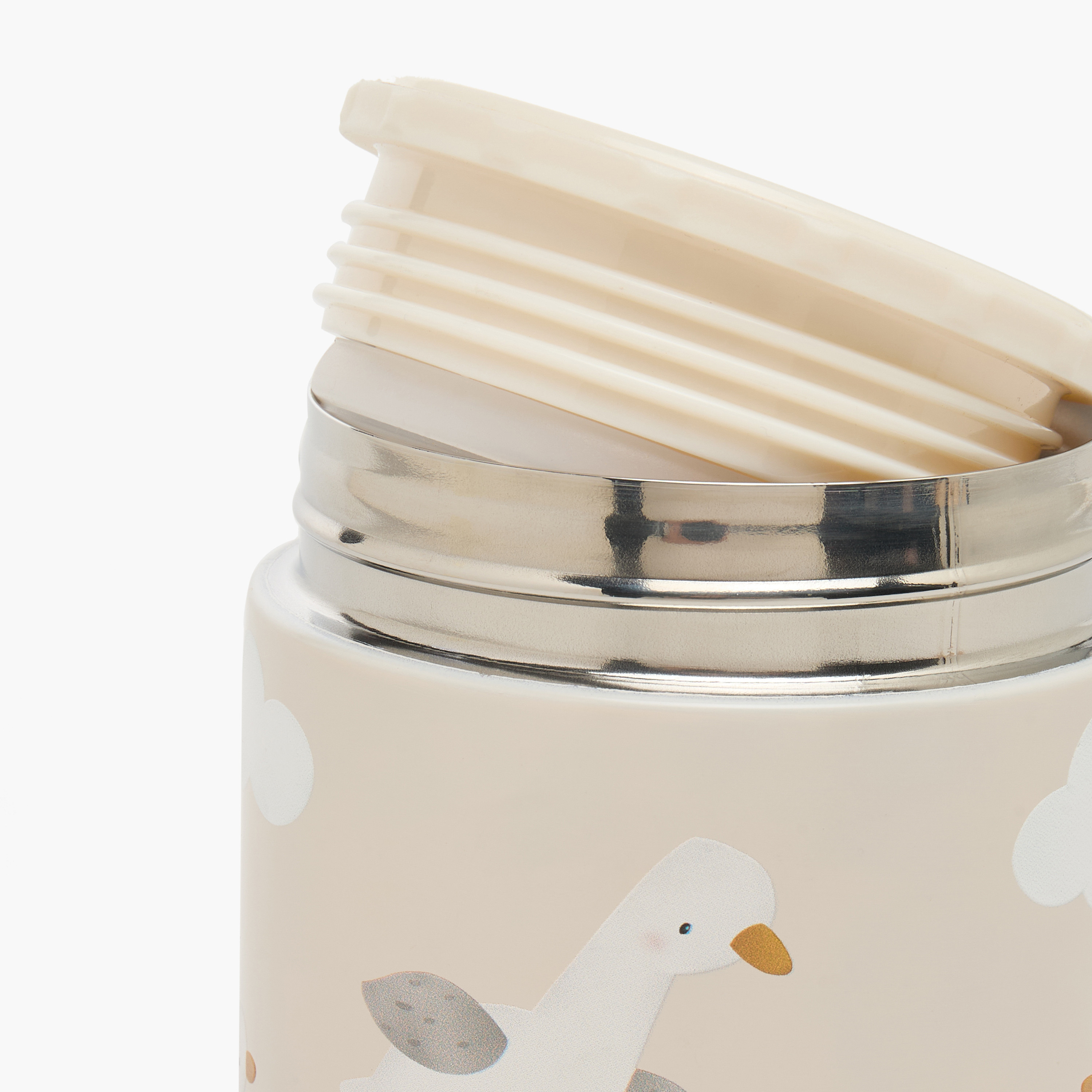 Giggles Bunny Print Food Jar for Girls with Screw Lid - 290 ml-school-lunchessentials-lunchboxes-image-3