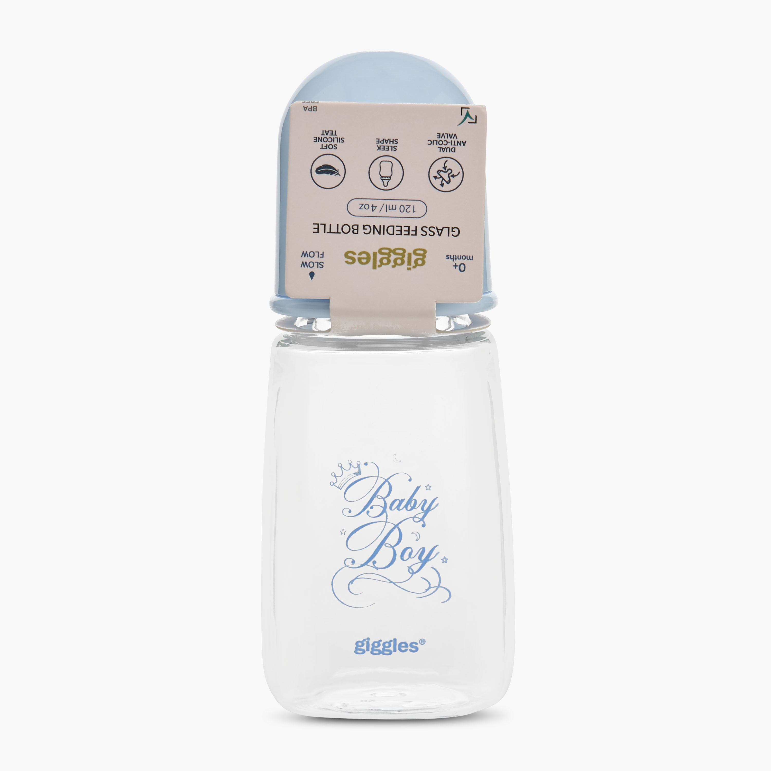 قارورة رضاعة مضادة للمغص من جيجلز - 120 مل-baby-feeding-feedingbottles-bottlesandteats-image-9
