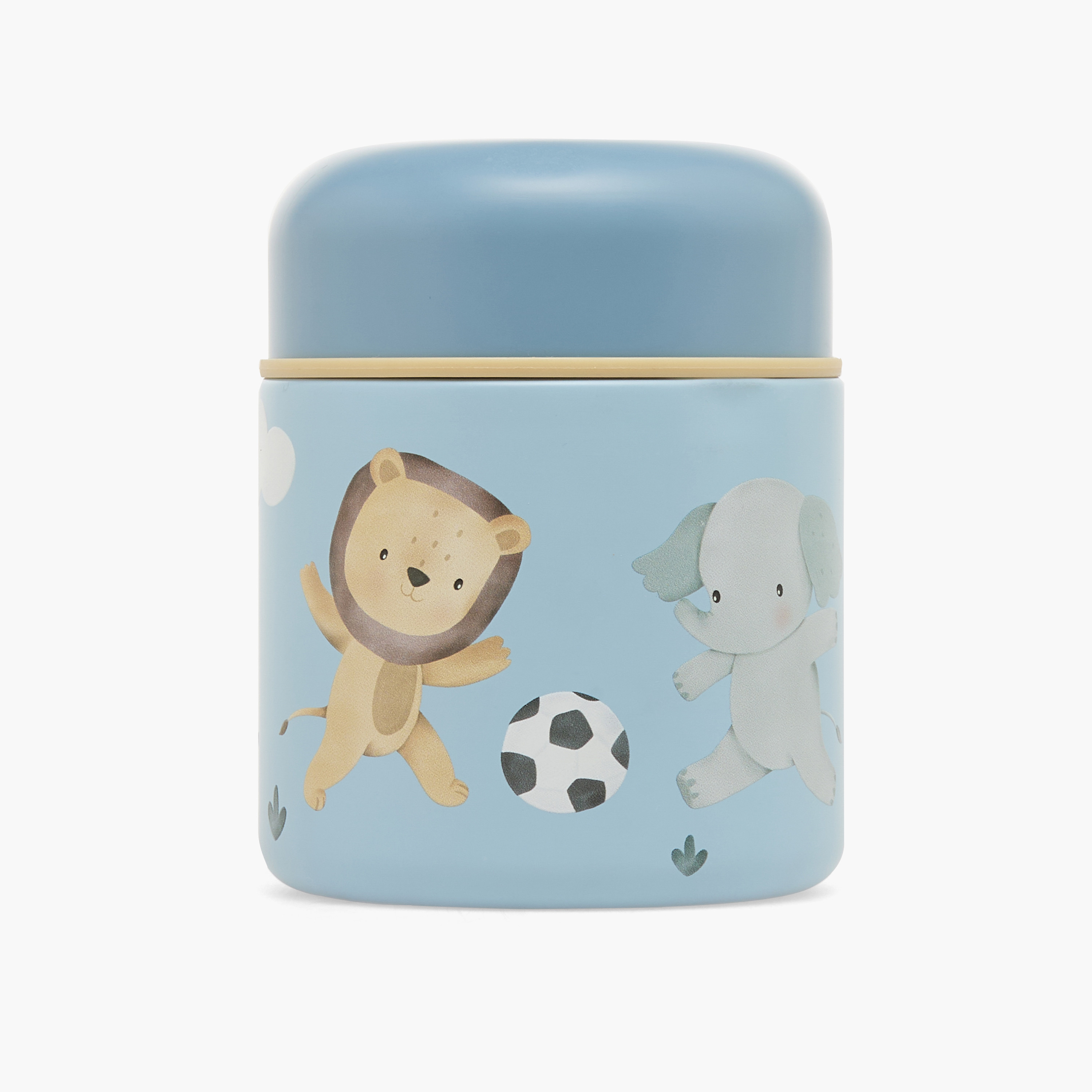 جرة طعام بطبعات أرنب وغطاء لولبي للبنات من جيجلز - 290 مل-school-lunchessentials-lunchboxes-image-1