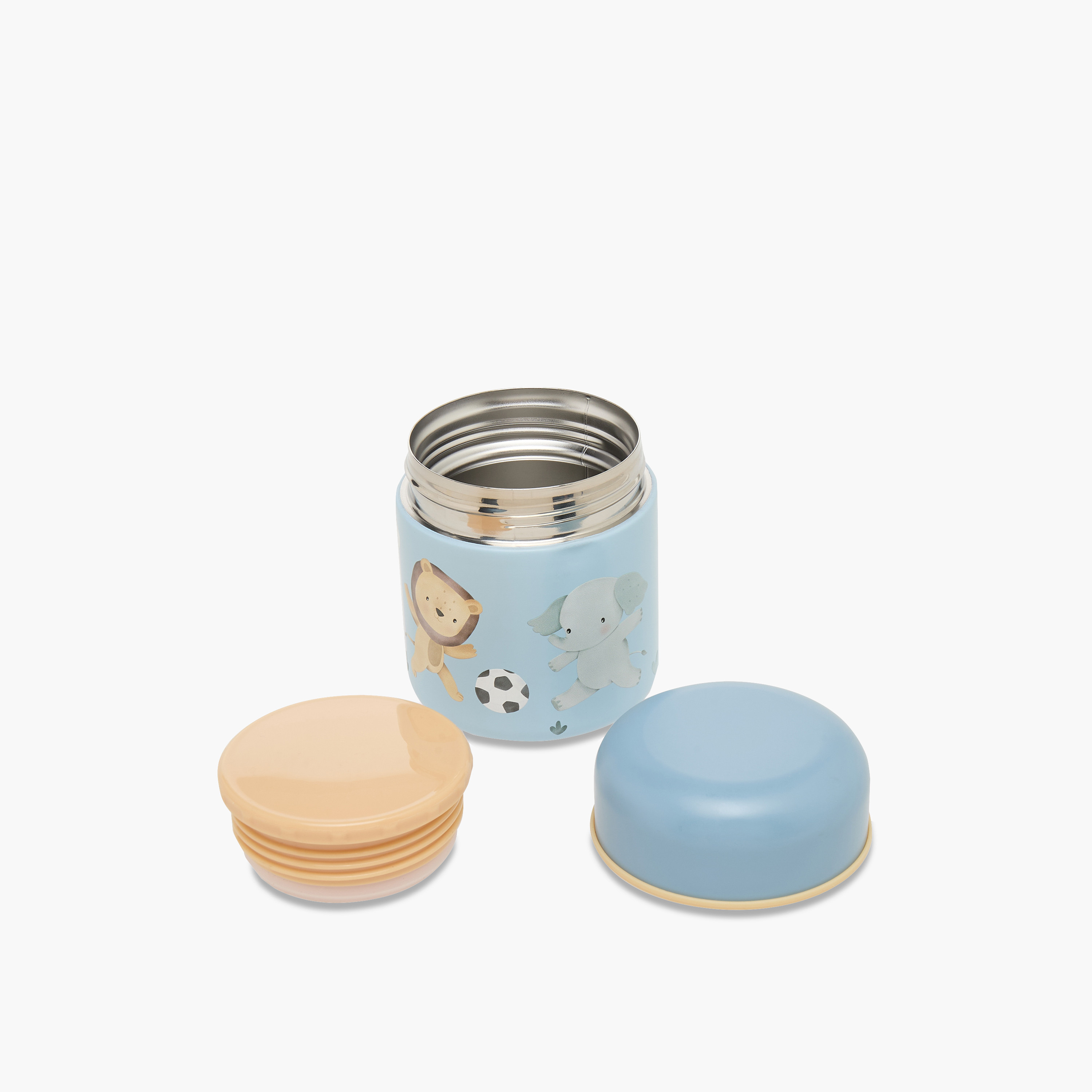 جرة طعام بطبعات أرنب وغطاء لولبي للبنات من جيجلز - 290 مل-school-lunchessentials-lunchboxes-image-5