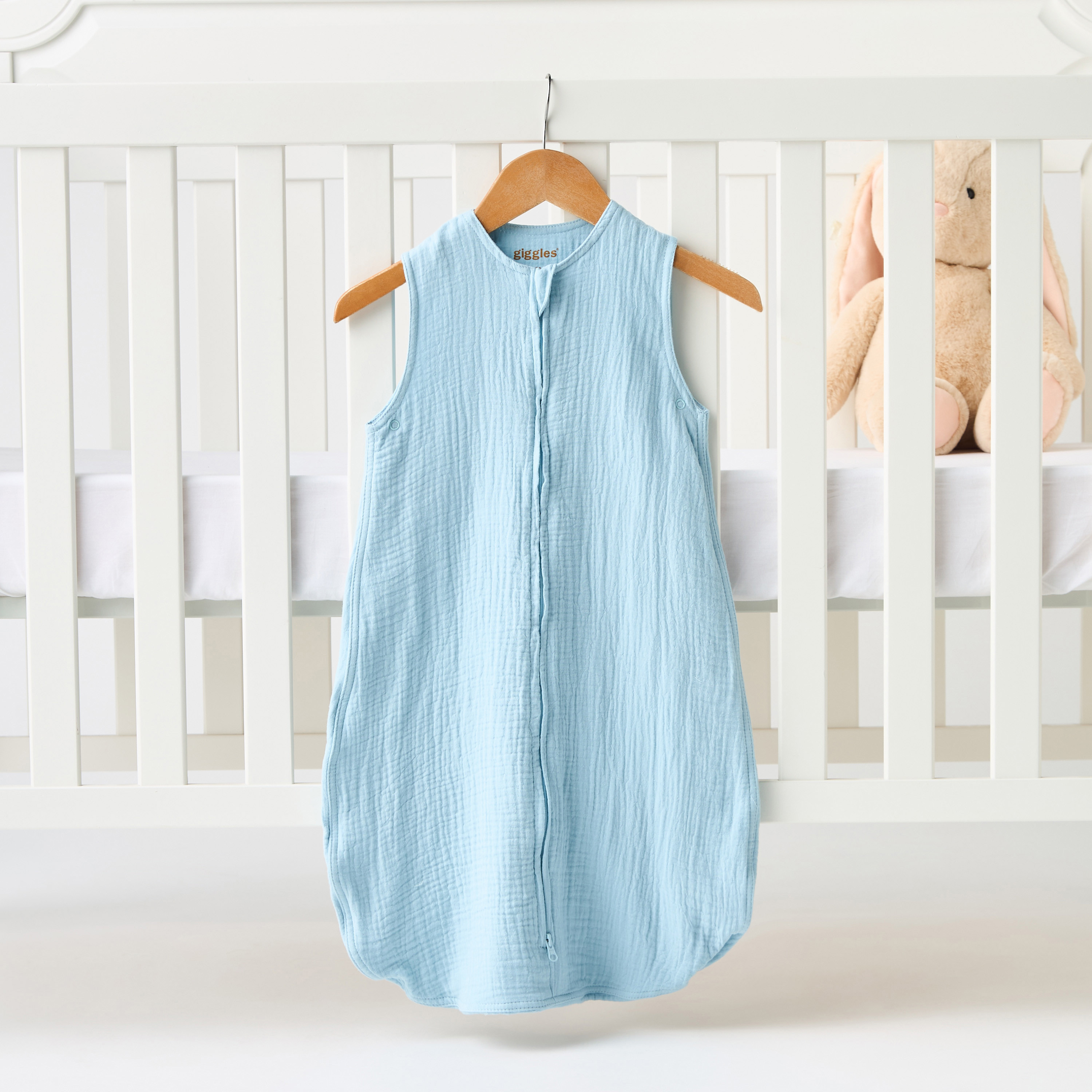 شنطة نوم قطن موسلين بارز الملمس من جيجلز - 70 سم-baby-nursery-blanketsandswaddles-swaddlesandsleepingbags-image-1