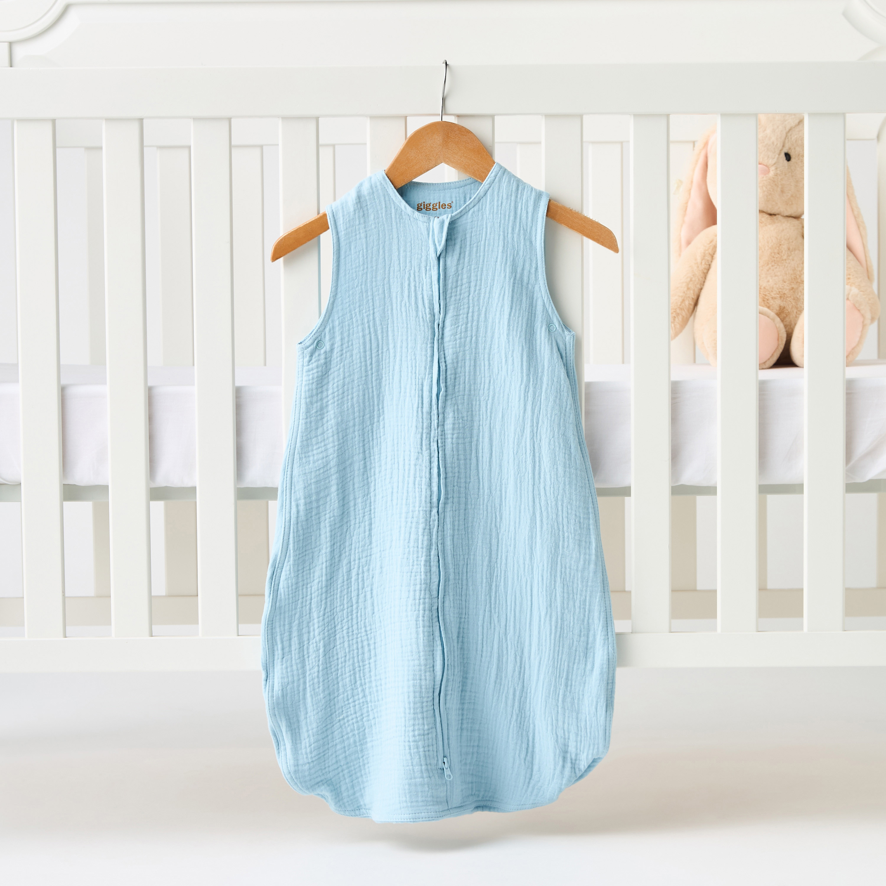 شنطة نوم قطن موسلين بارز الملمس من جيجلز - 90 سم-baby-nursery-blanketsandswaddles-swaddlesandsleepingbags-image-1