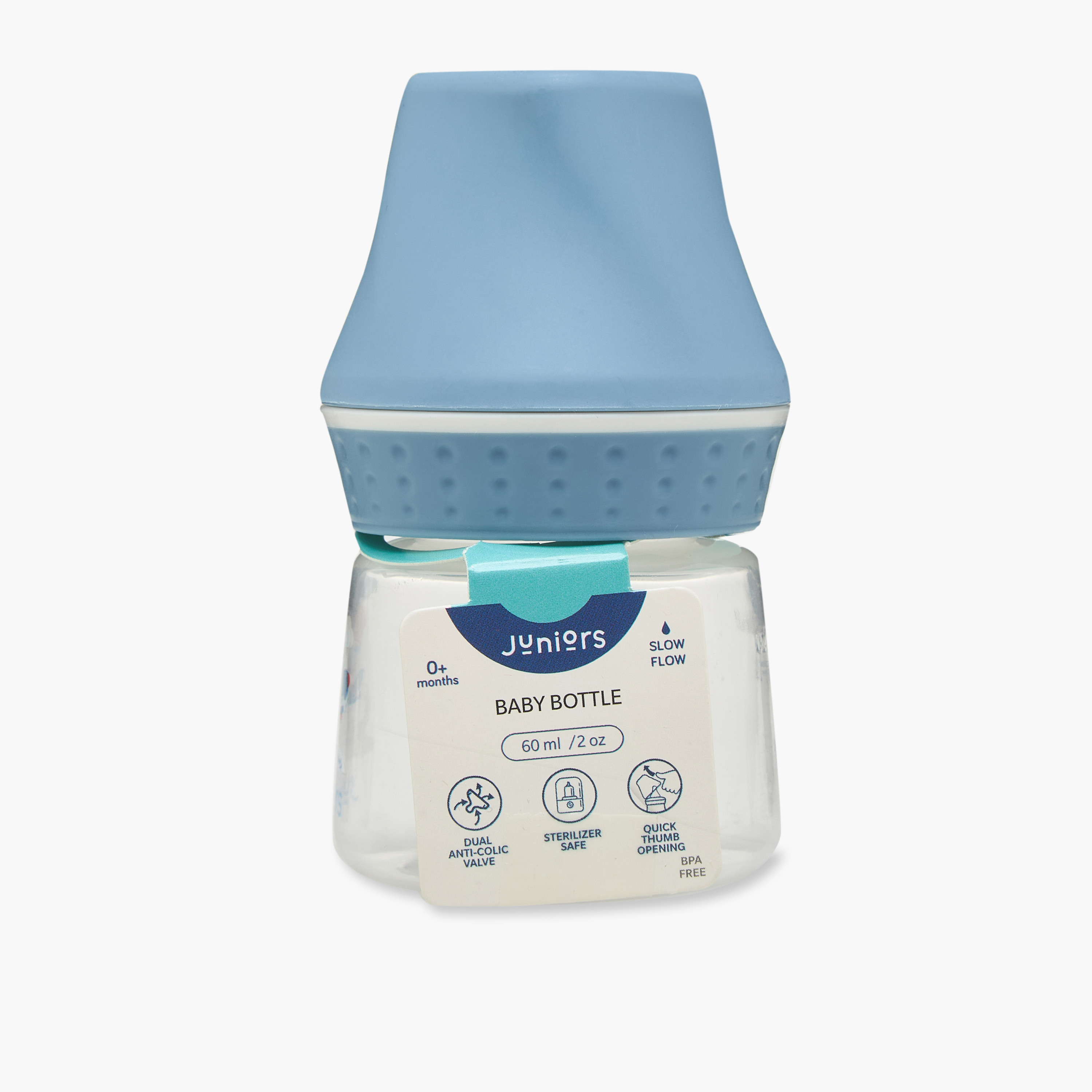 قارورة رضّاعة مضادة للمغص من جيجلز، 60 مل-baby-feeding-feedingbottles-bottlesandteats-image-9
