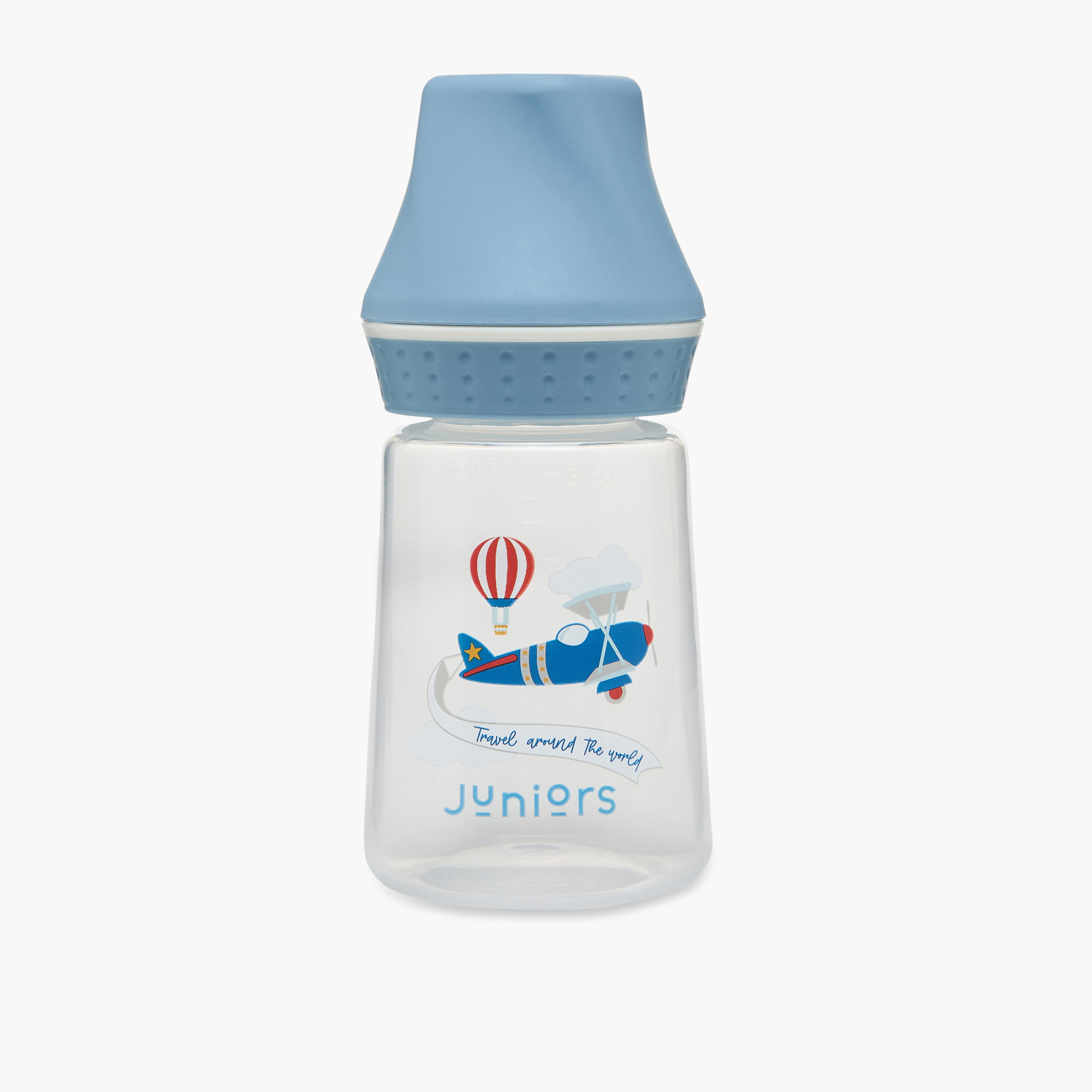رضّاعة بطيئة مضادة للمغص من جونيورز - 150 مل (من عمر 0 شهر فأكثر)-baby-feeding-feedingbottles-bottlesandteats-image-1