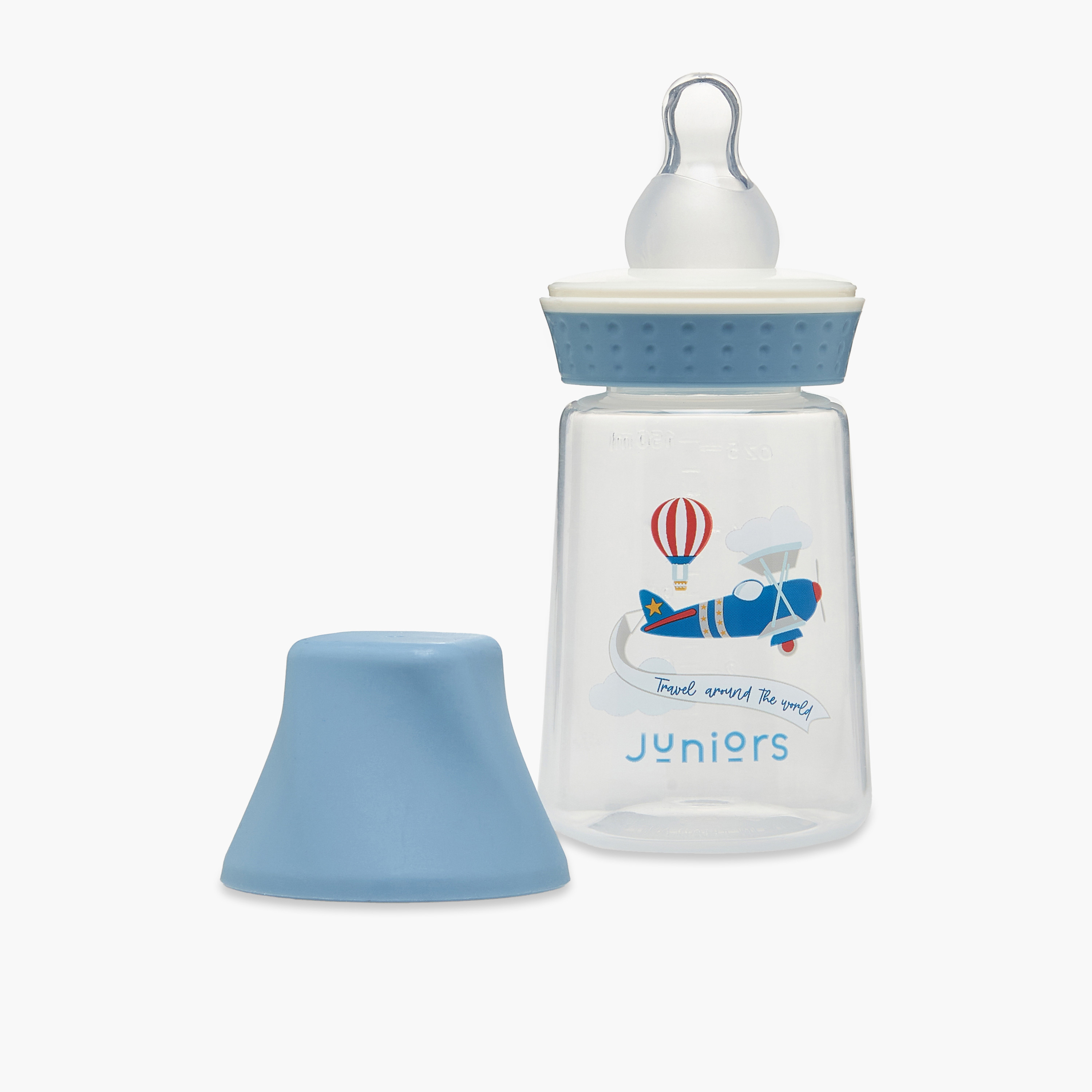 رضّاعة بطيئة مضادة للمغص من جونيورز - 150 مل (من عمر 0 شهر فأكثر)-baby-feeding-feedingbottles-bottlesandteats-image-3