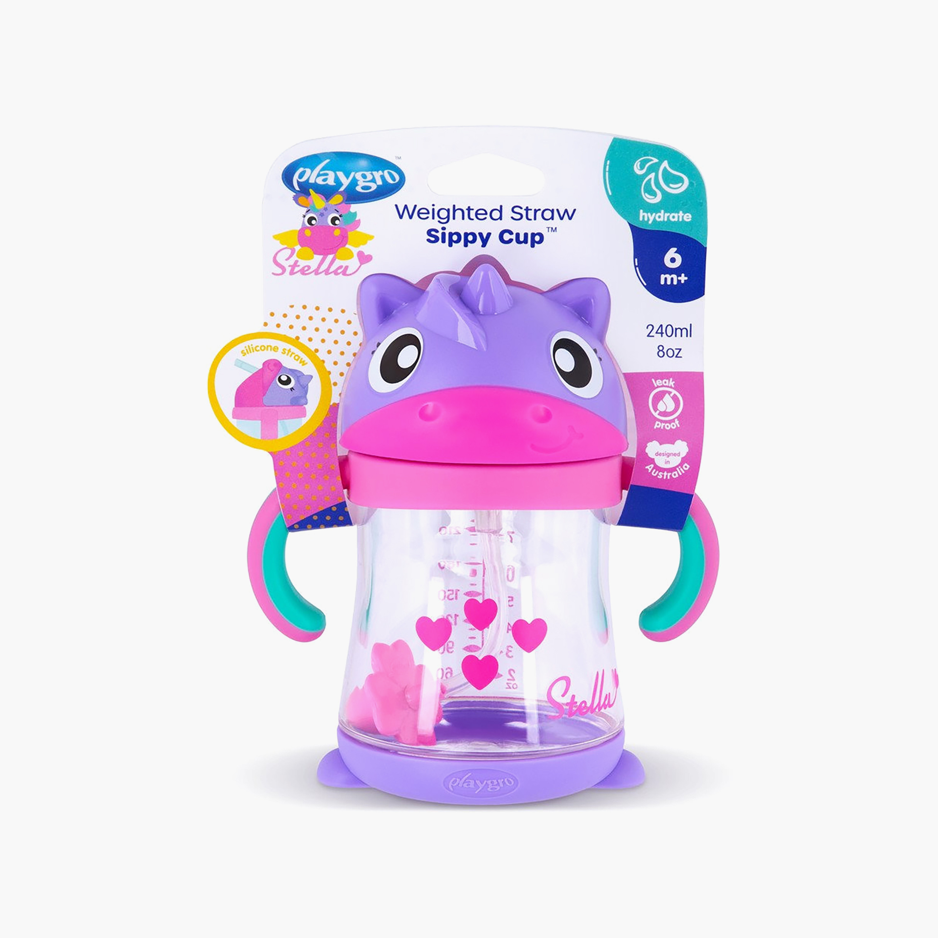 Playgro Straw Sippy Cup with Handle, 240 ml-baby-feeding-mealtimeessentials-image-7