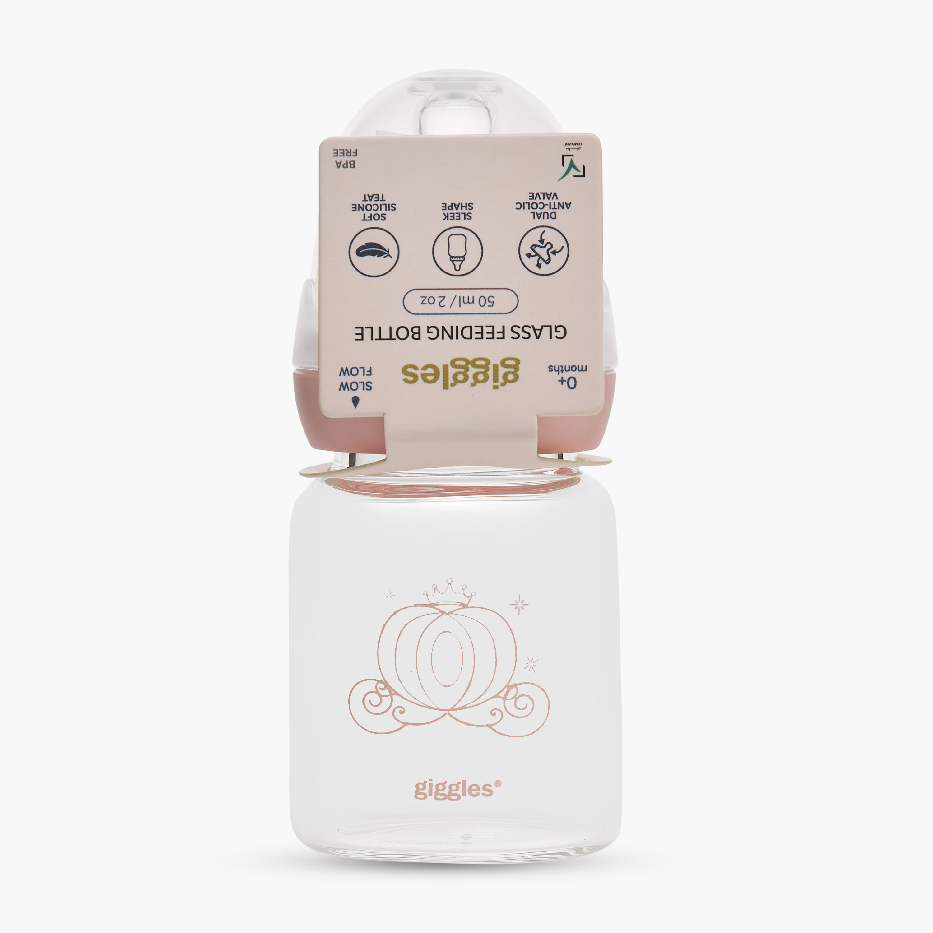 Giggles Anti-Colic Feeding Bottle, 50 ml-baby-feeding-feedingbottles-bottlesandteats-image-9