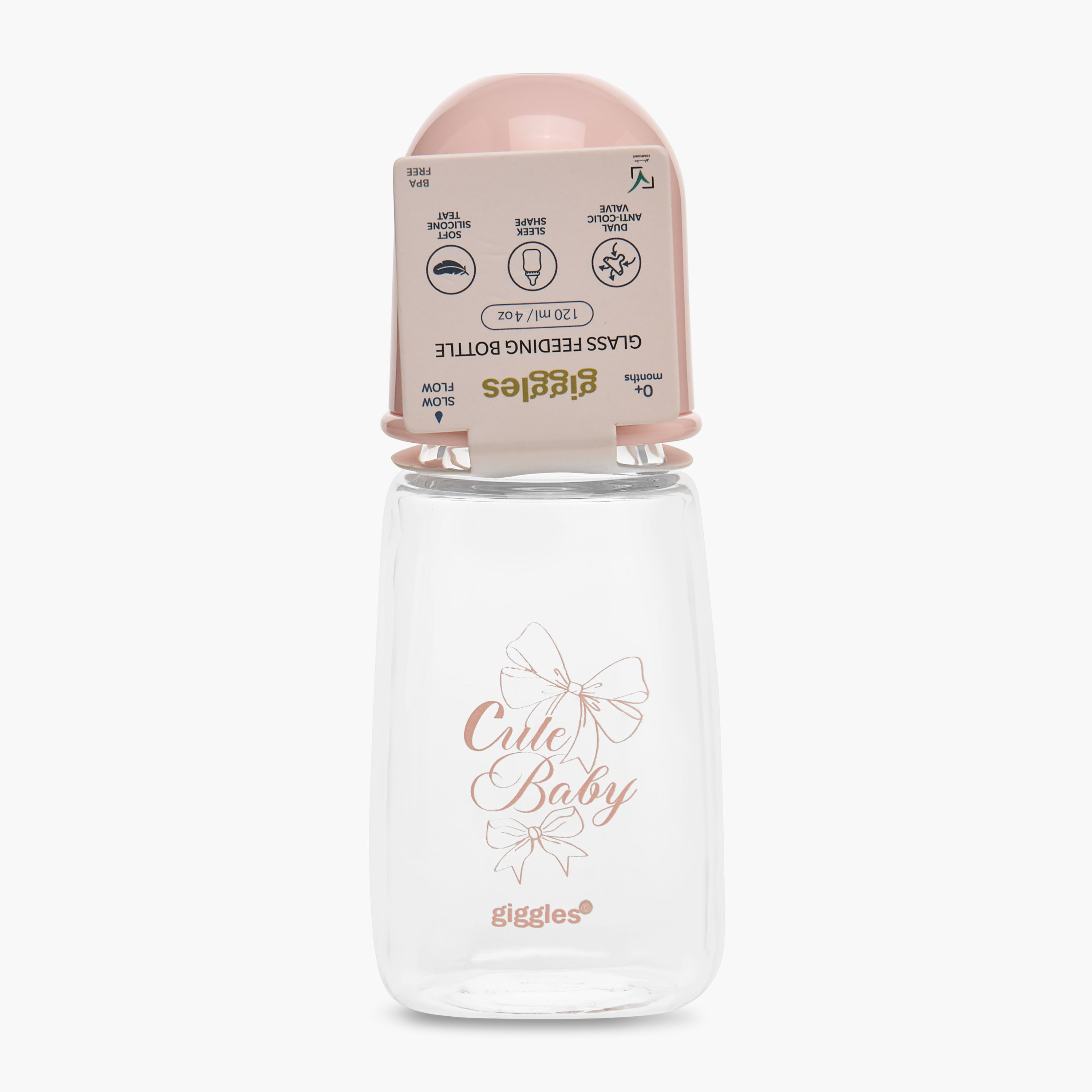 قارورة رضاعة مضادة للمغص من جيجلز - 120 مل-baby-feeding-feedingbottles-bottlesandteats-image-9