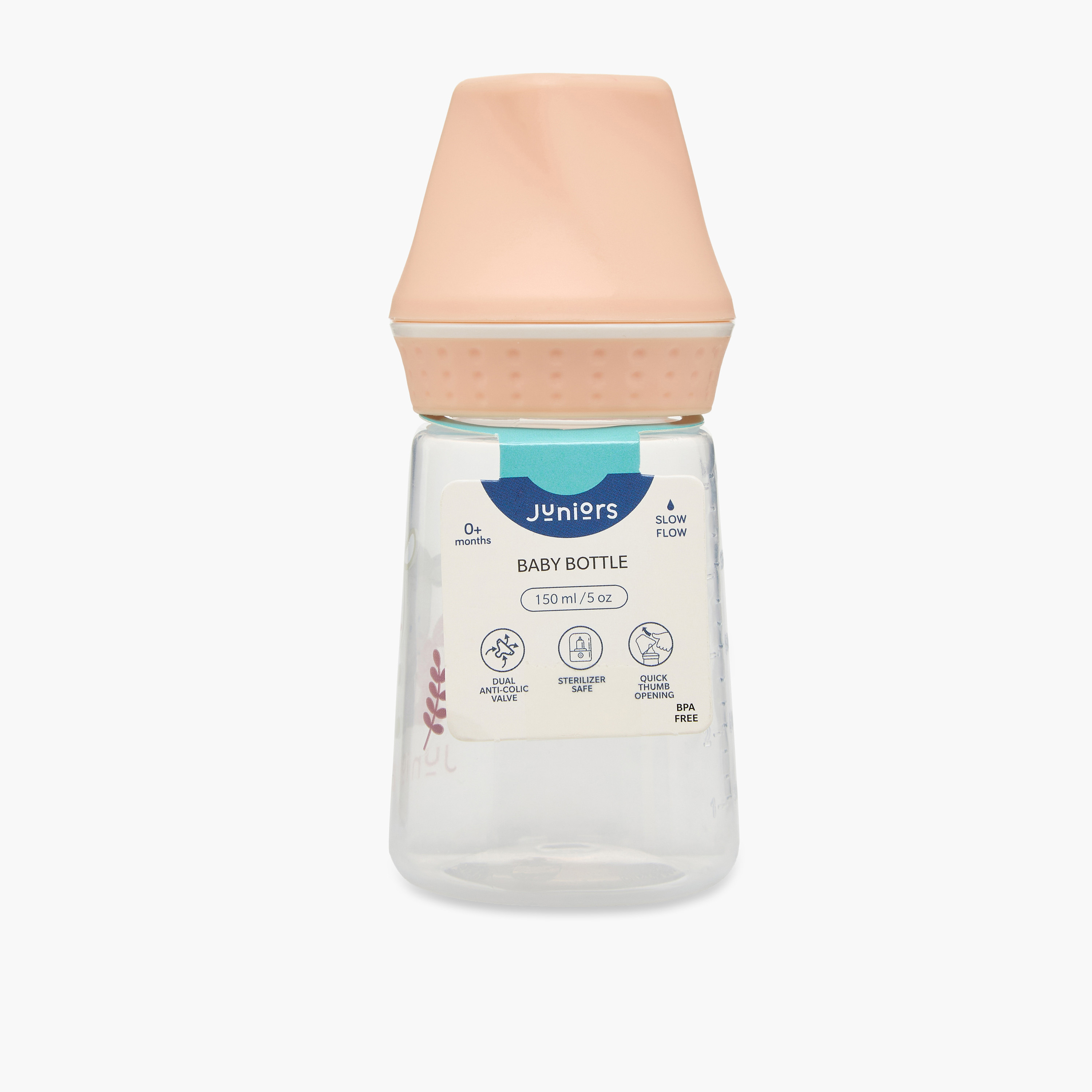 رضاعة مضادة للمغص سعة 150 مل من جيجلز-baby-feeding-feedingbottles-bottlesandteats-image-9