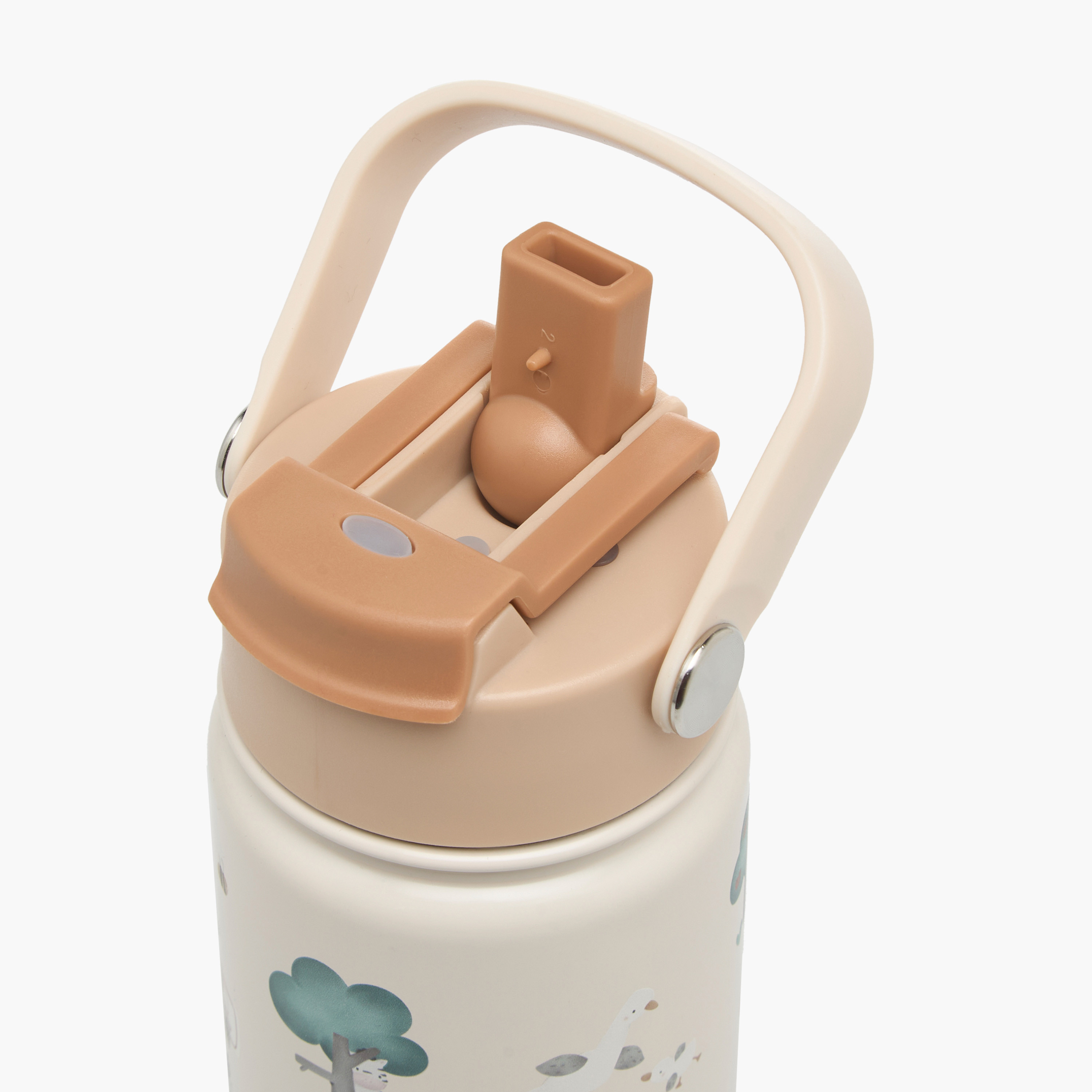 قارورة مياه من الستانلس ستيل بطبعة مع فوهة قابلة للفتح ومقبض حمل من جيجلز - 300 مل-school-waterbottles-image-6