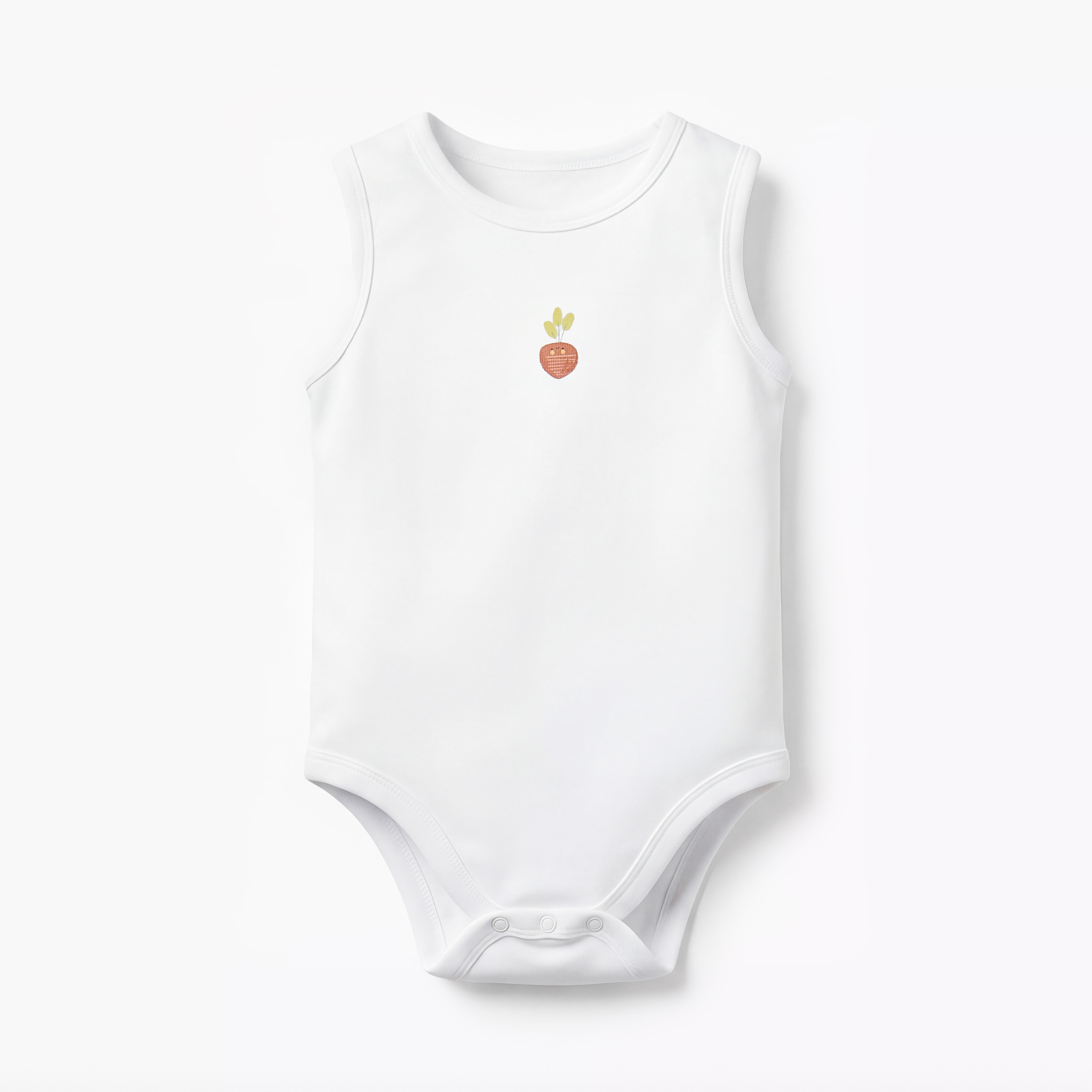 Pack of 5 Juniors Round Neck Sleeveless Bodysuit with Snap Button Closure-baby-boys-clothing-bodysuits-image-3