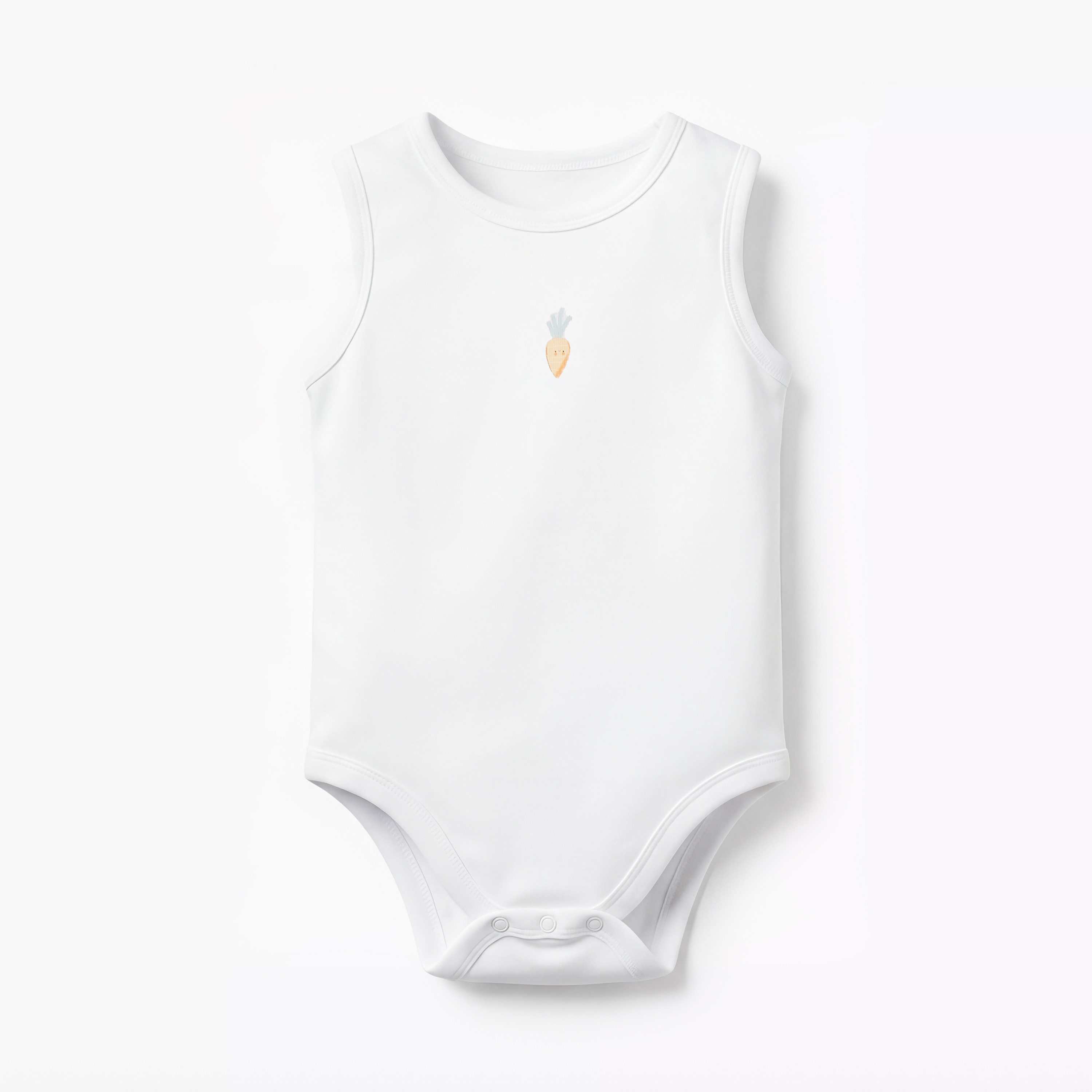 Pack of 5 Juniors Round Neck Sleeveless Bodysuit with Snap Button Closure-baby-boys-clothing-bodysuits-image-5